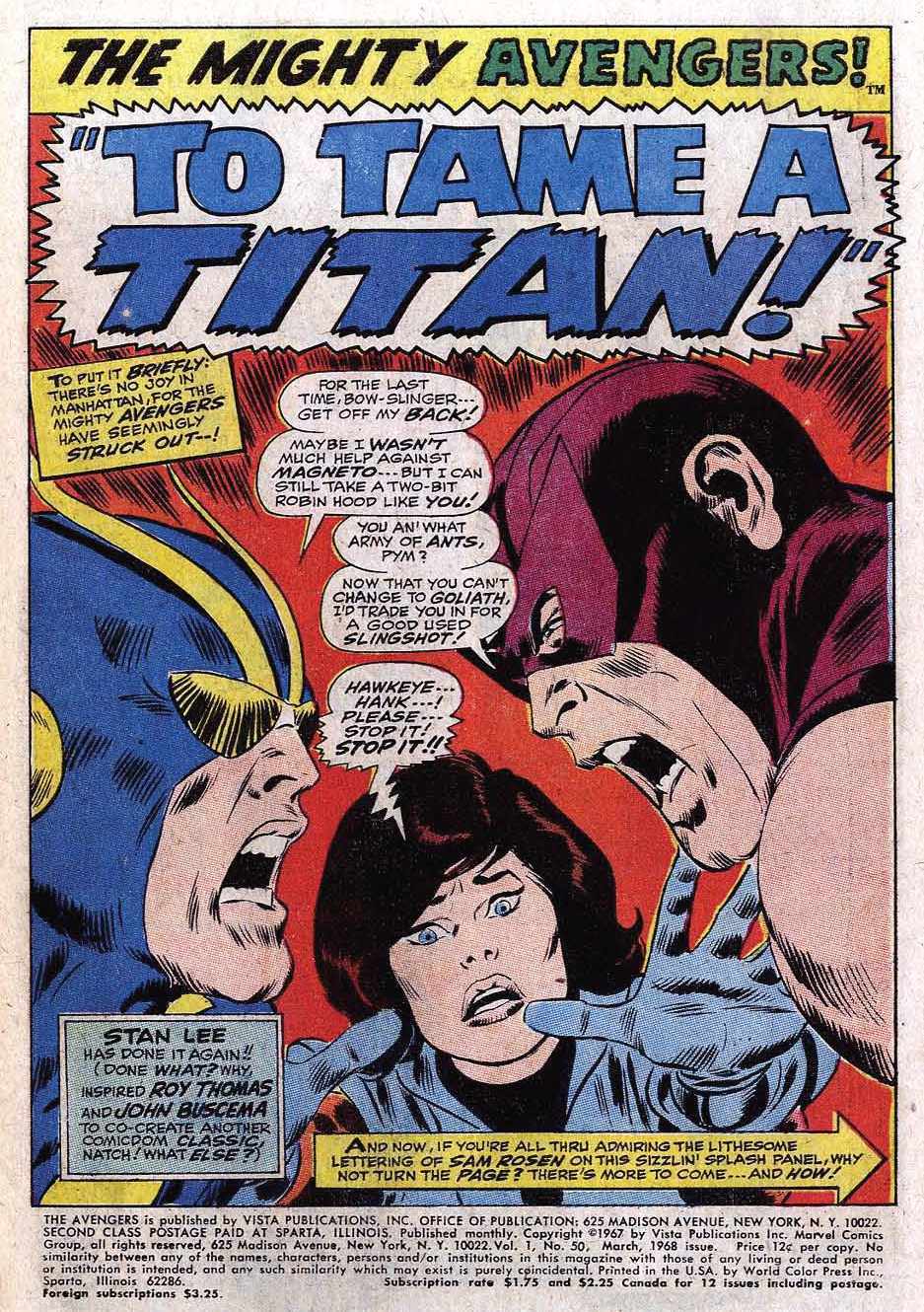 Read online The Avengers (1963) comic -  Issue #50 - 3