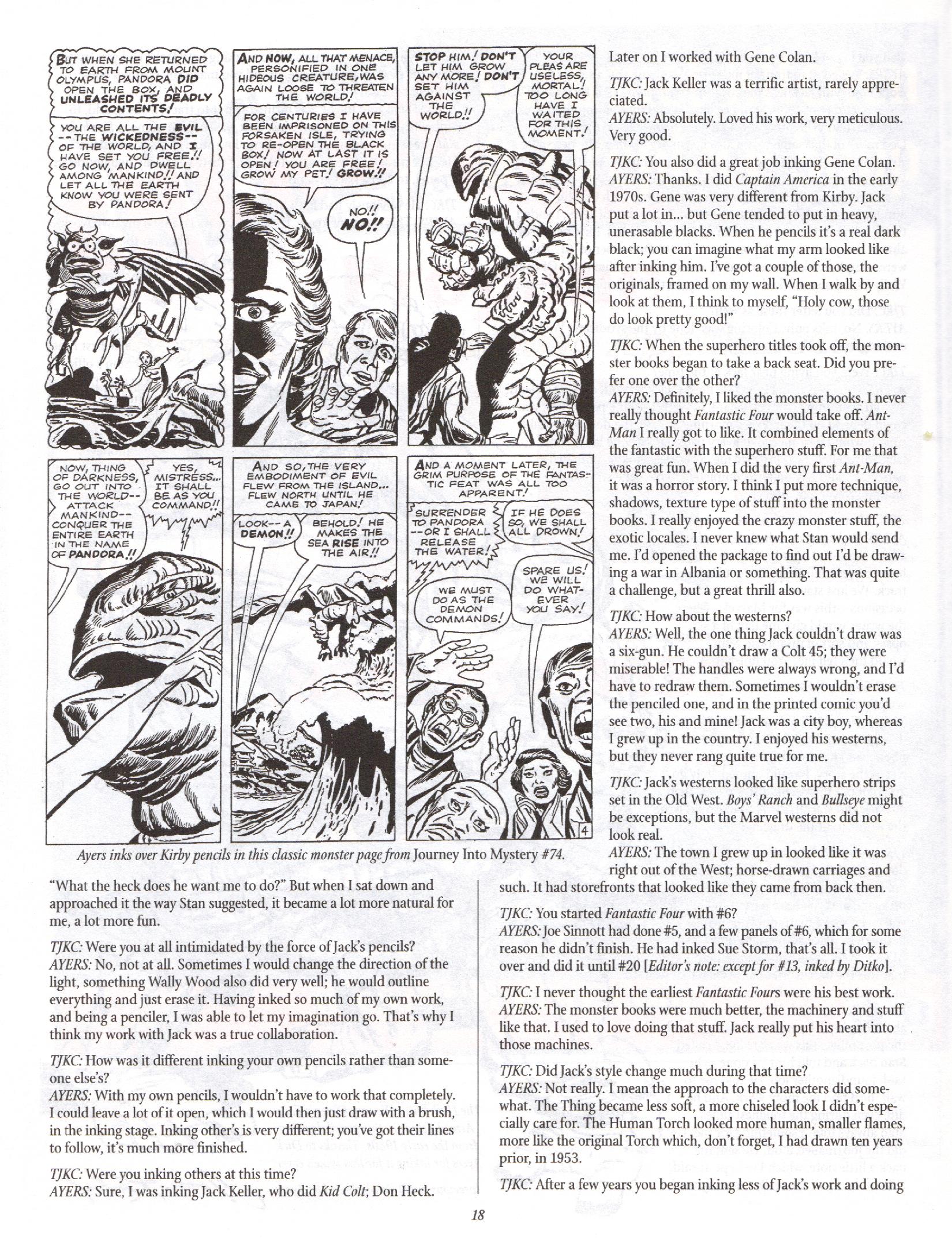 Read online The Jack Kirby Collector comic -  Issue #13 - 18