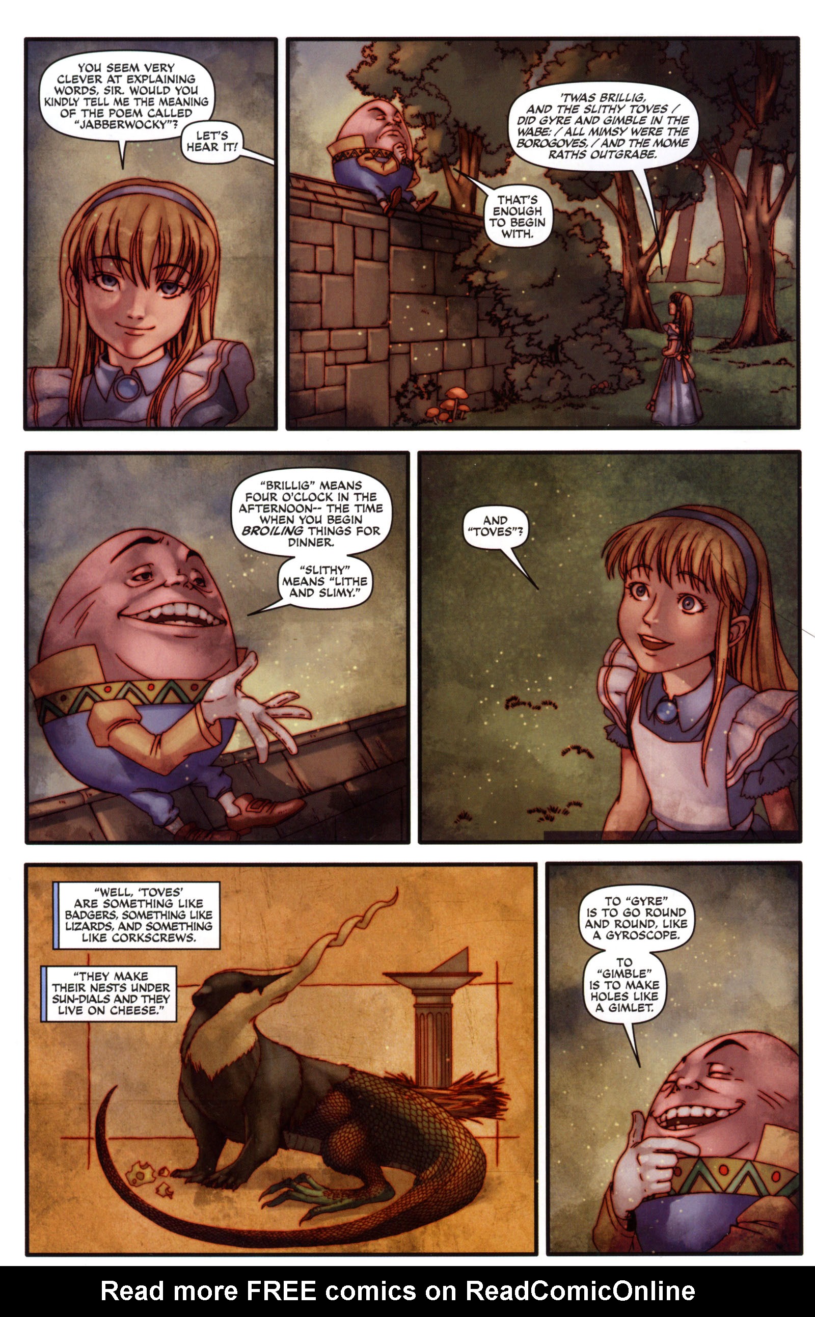 Read online The Complete Alice in Wonderland comic -  Issue #4 - 6