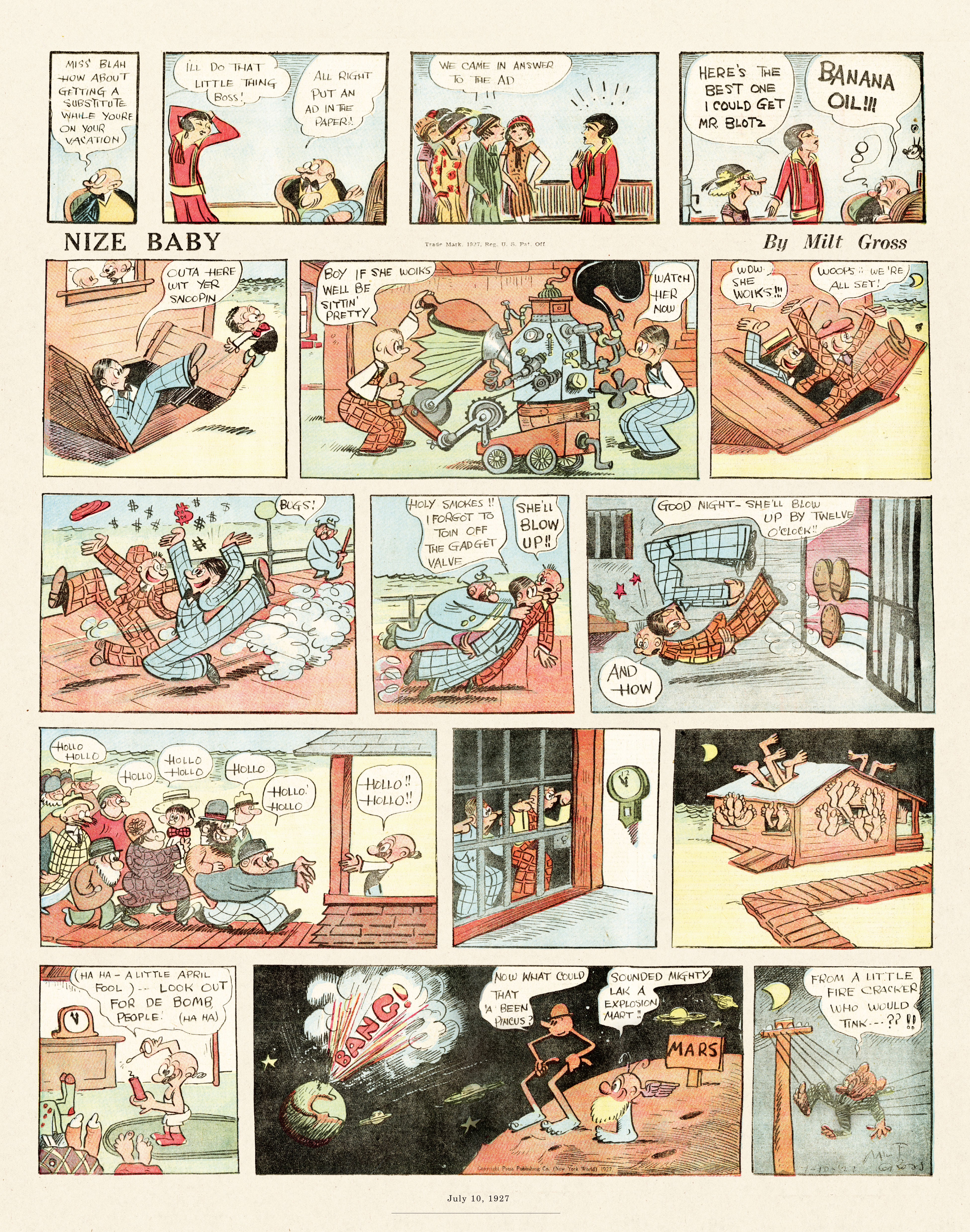 Read online Gross Exaggerations: The Meshuga Comic Strips of Milt Gross comic -  Issue # TPB - 41