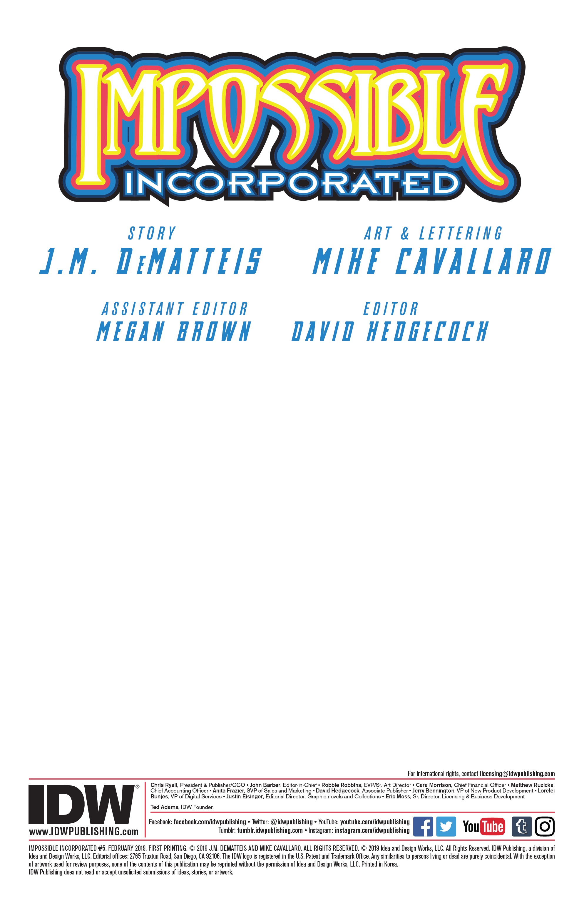 Read online Impossible Incorporated comic -  Issue #5 - 2