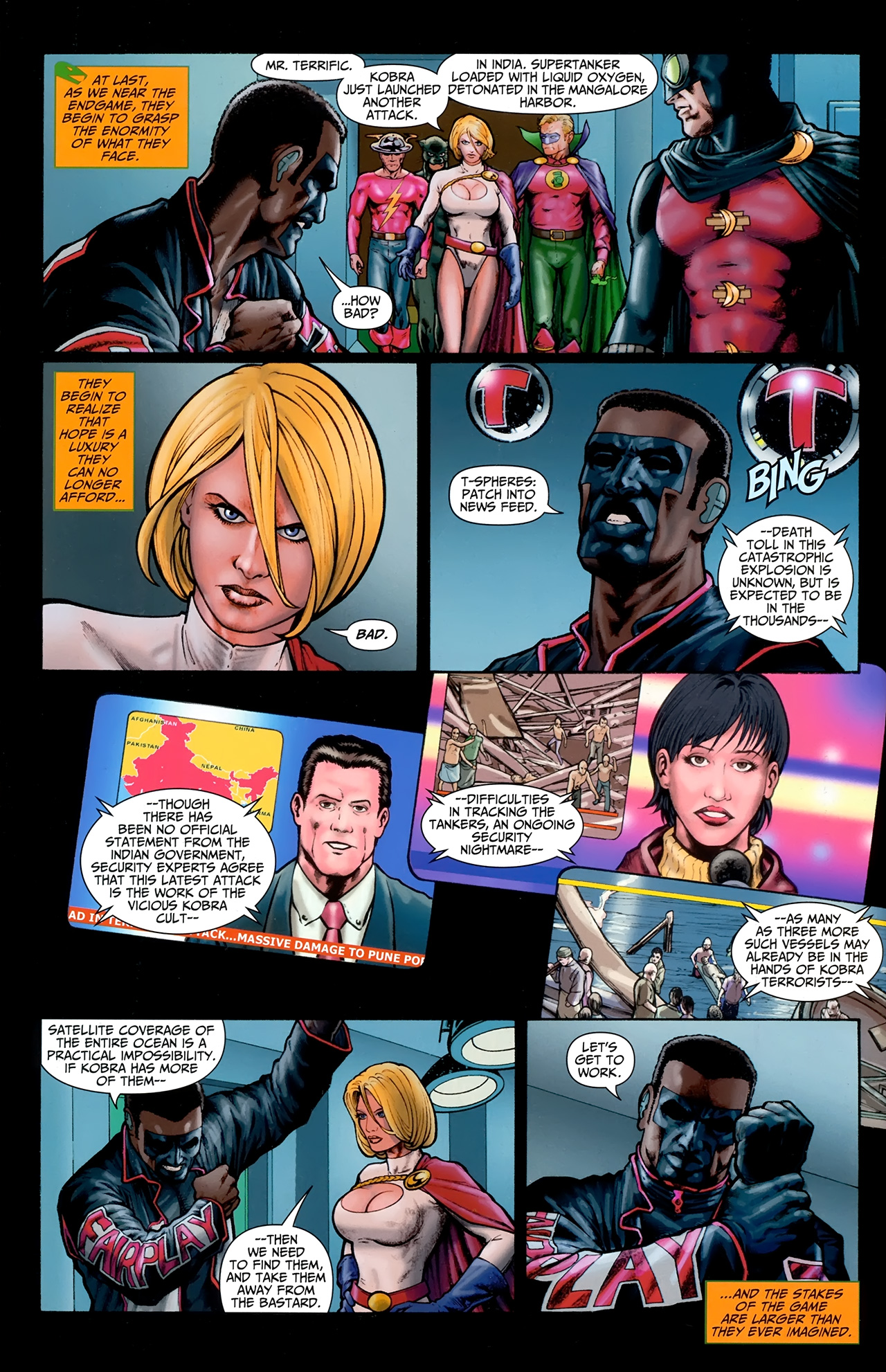 Read online JSA vs. Kobra comic -  Issue #4 - 5