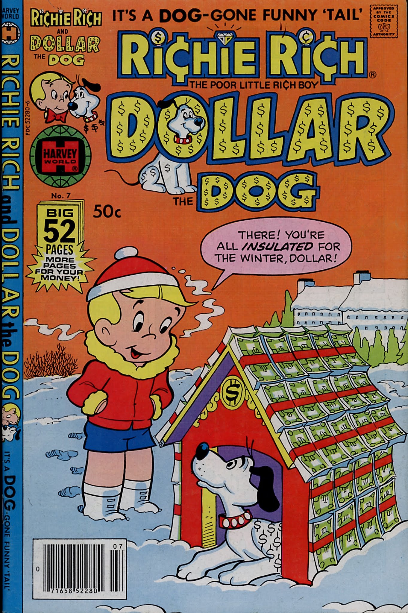 Read online Richie Rich & Dollar the Dog comic -  Issue #7 - 1