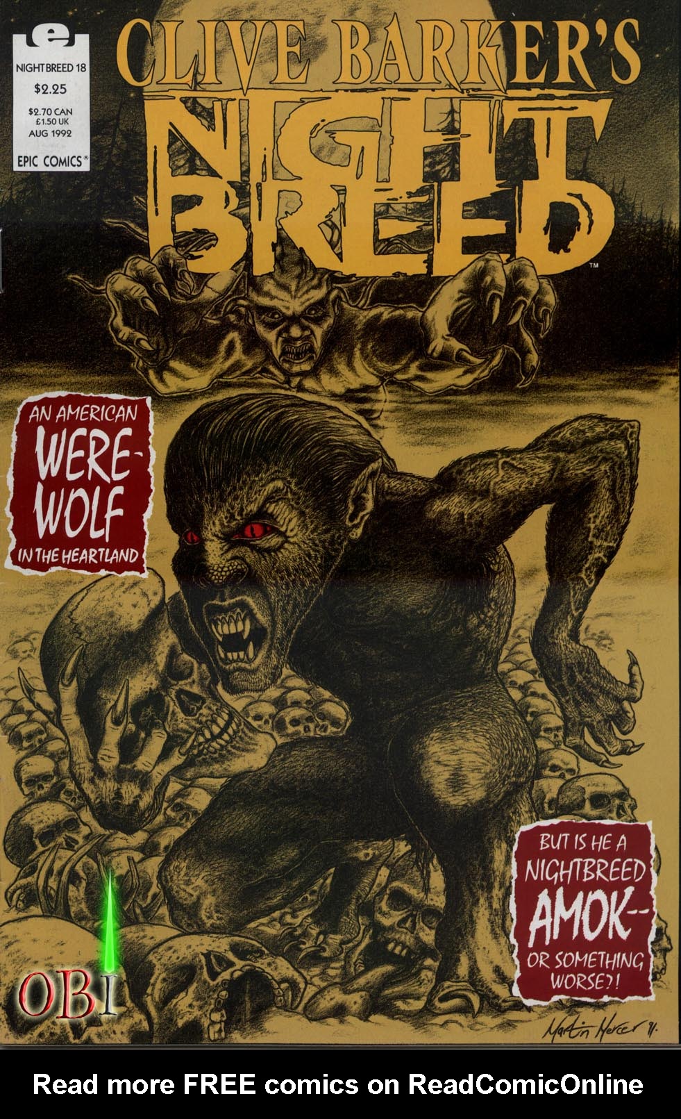 Read online Clive Barker's Night Breed (1990) comic -  Issue #18 - 1