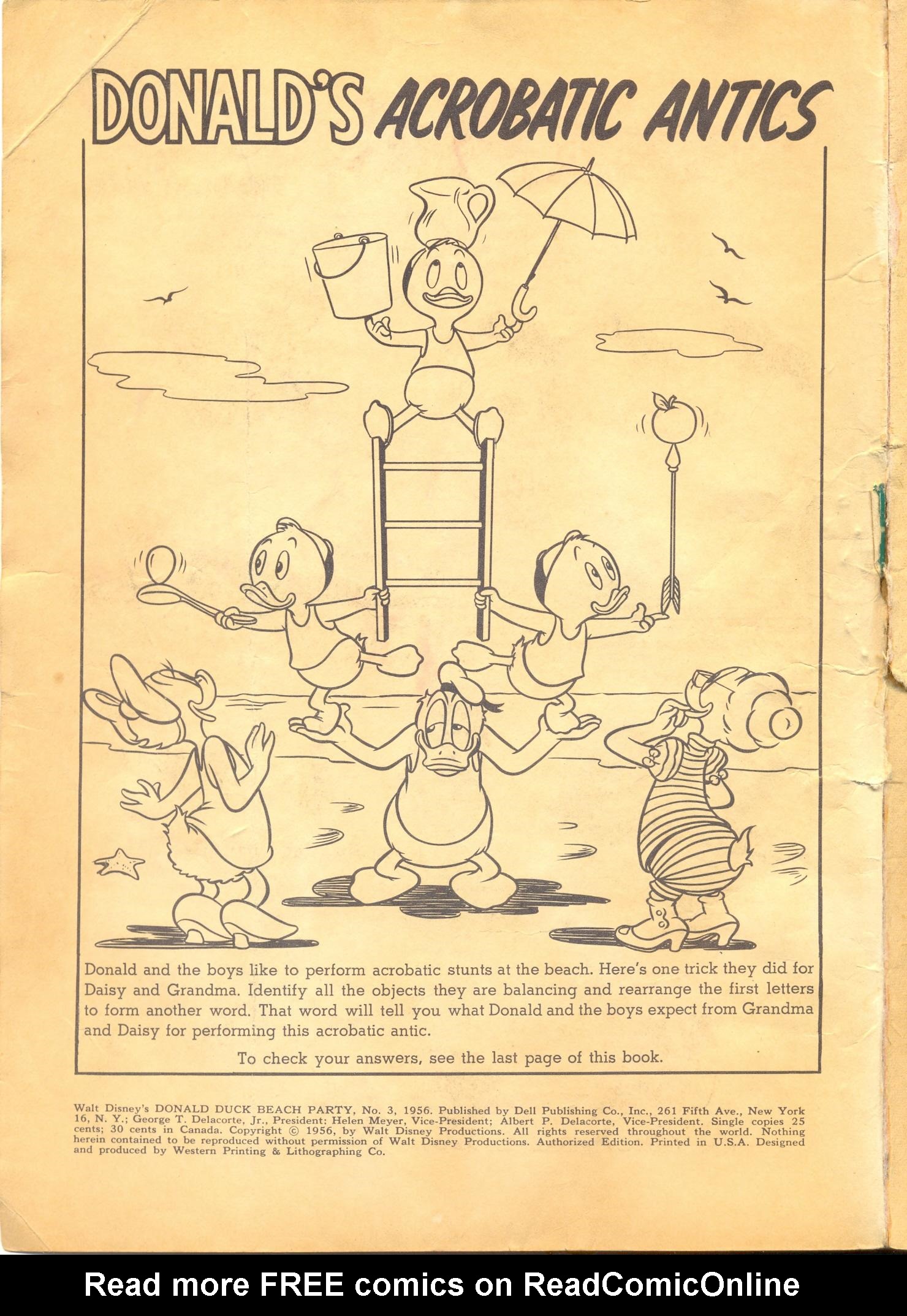 Read online Donald Duck Beach Party comic -  Issue #3 - 2