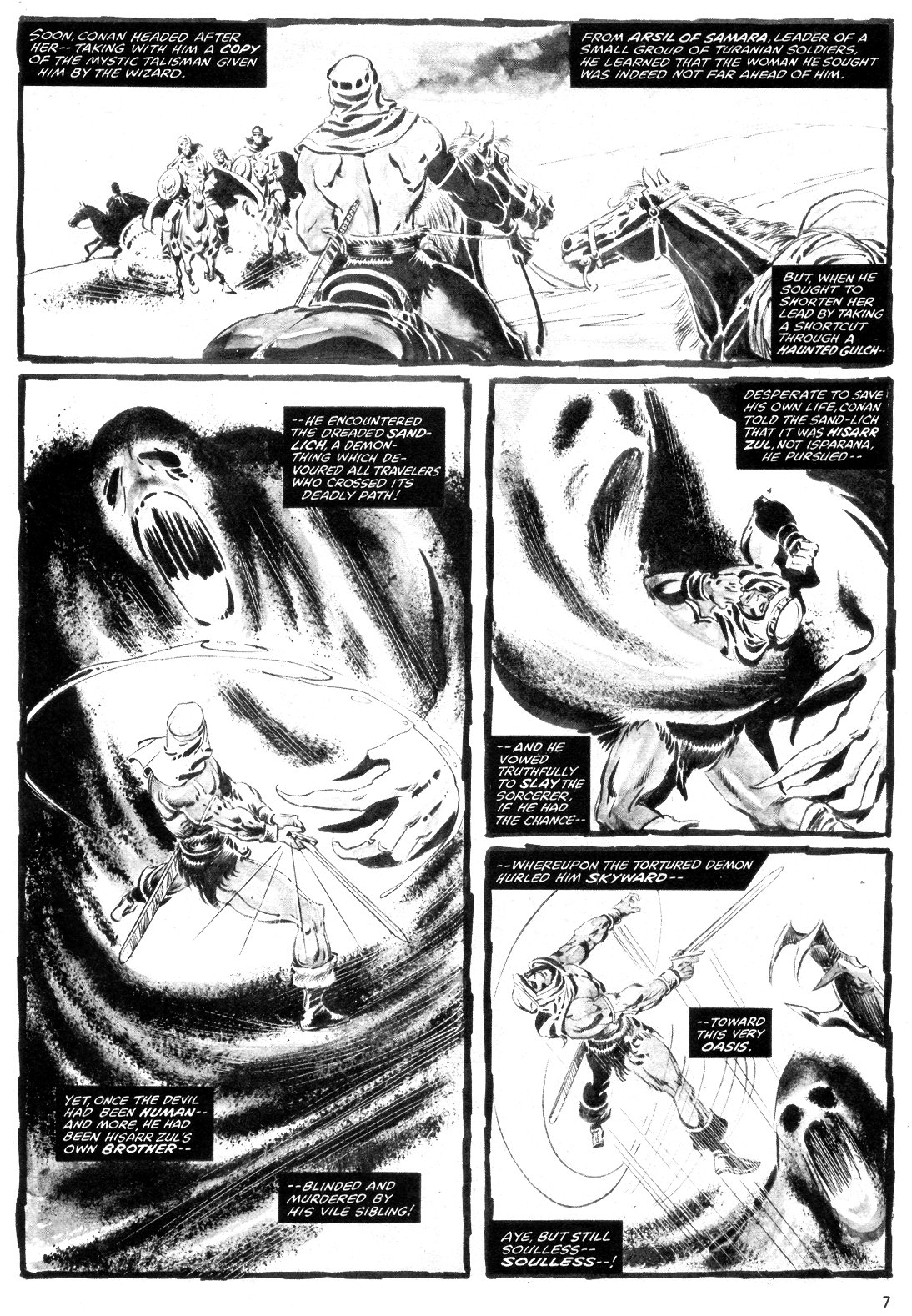 Read online The Savage Sword Of Conan comic -  Issue #55 - 7