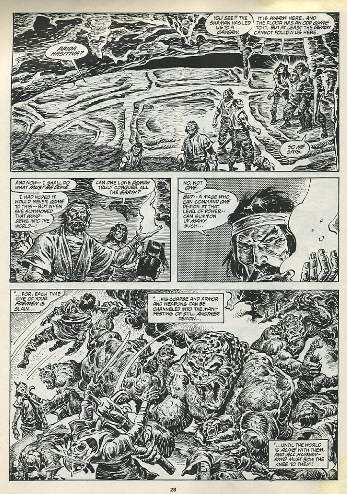 Read online The Savage Sword Of Conan comic -  Issue #195 - 30