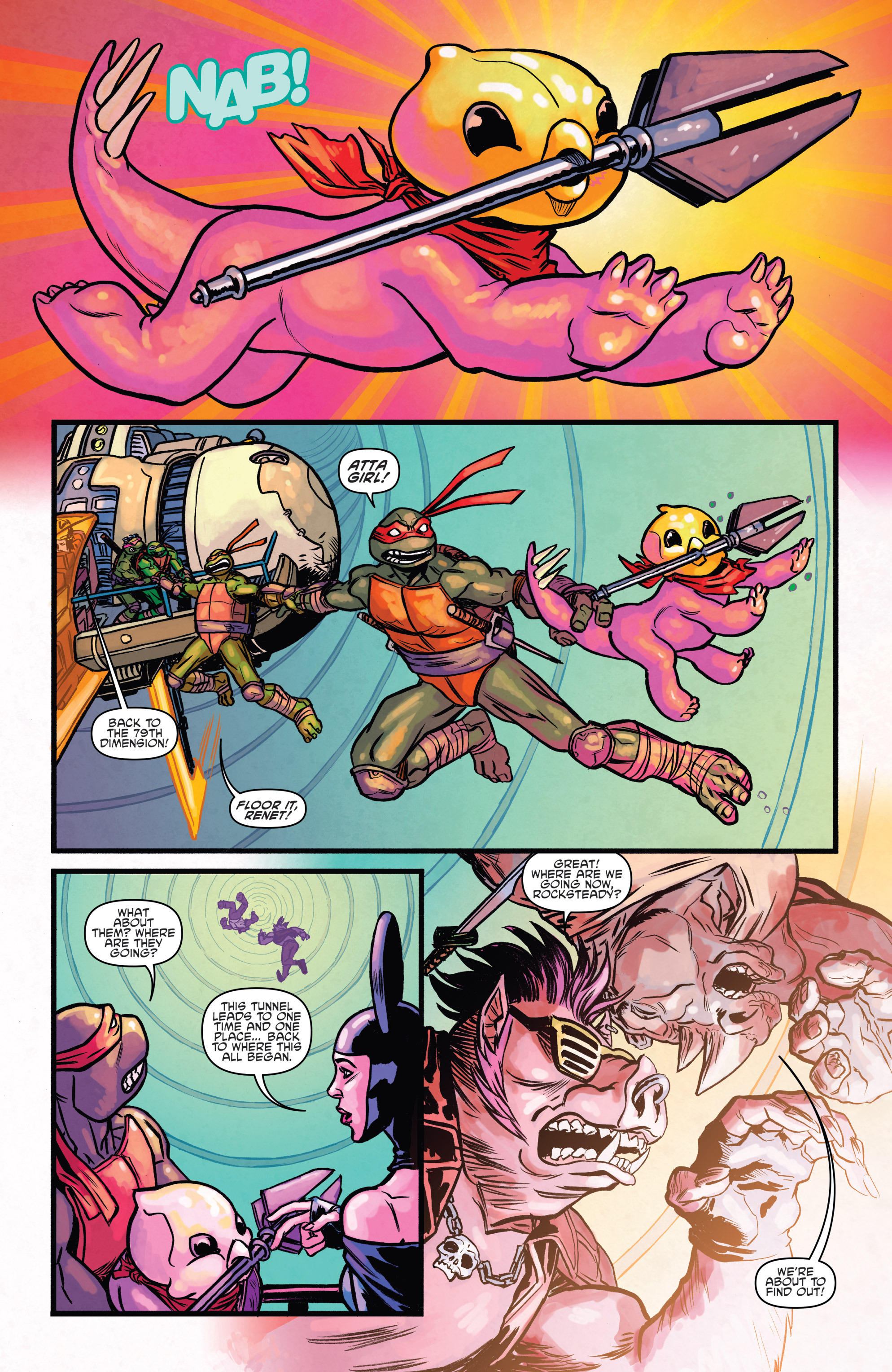 Read online Teenage Mutant Ninja Turtles Bebop & Rocksteady Destroy Everything comic -  Issue #5 - 10