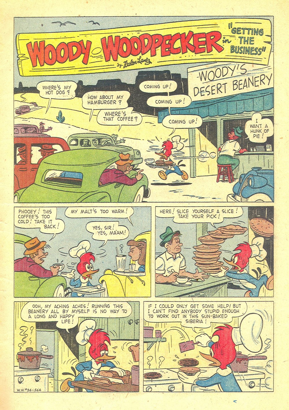 Read online Walter Lantz Woody Woodpecker (1952) comic -  Issue #36 - 3