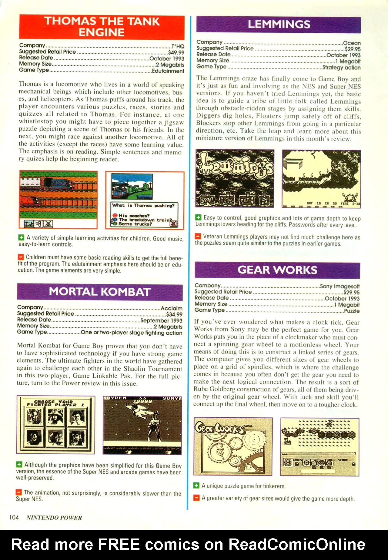 Read online Nintendo Power comic -  Issue #53 - 107