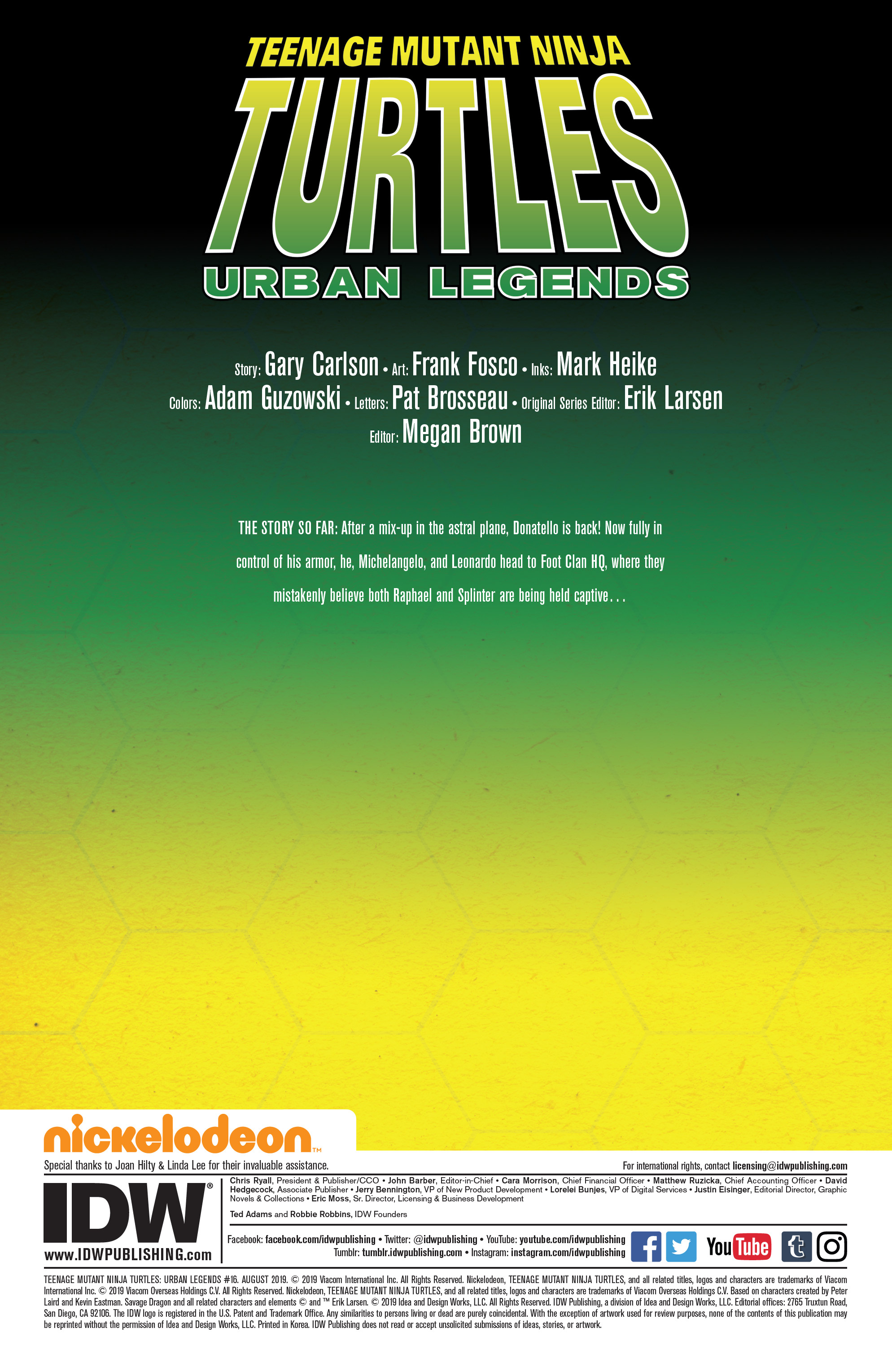 Read online Teenage Mutant Ninja Turtles: Urban Legends comic -  Issue #16 - 2