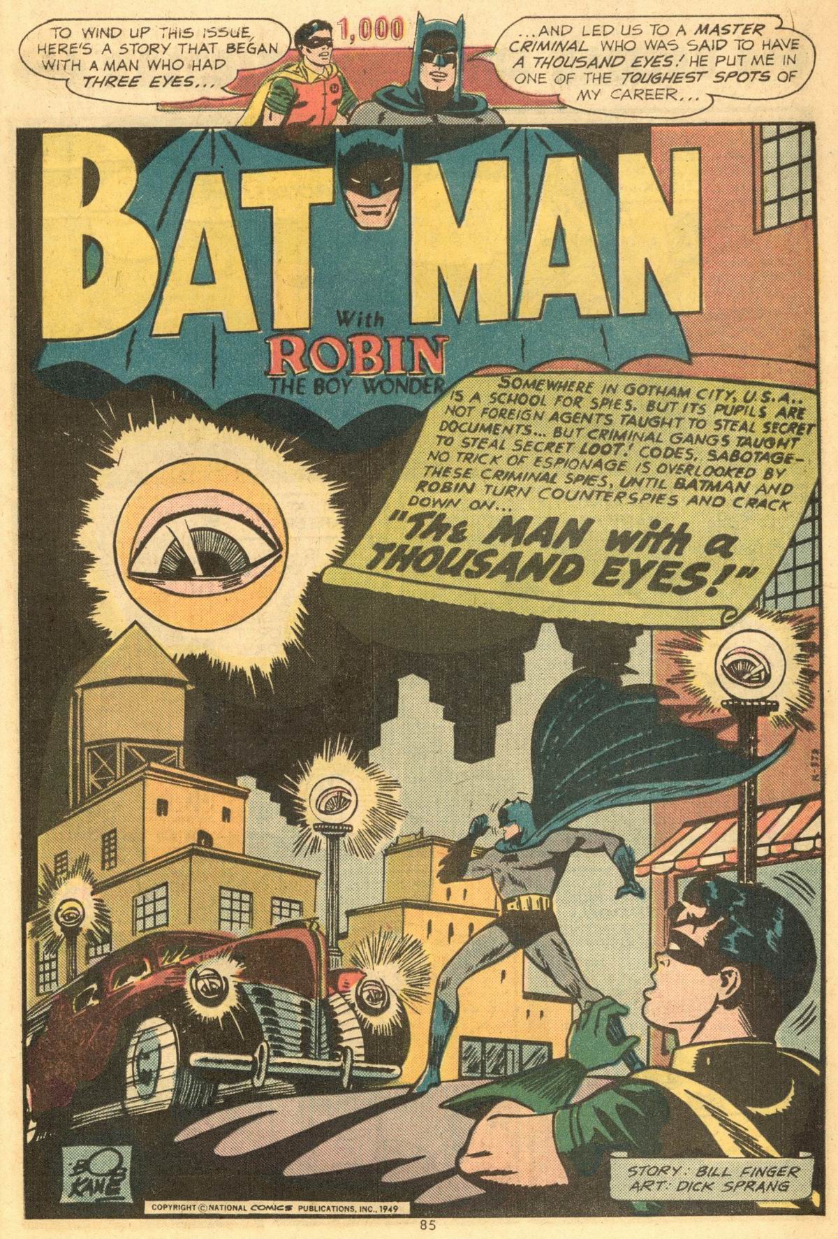 Read online Batman (1940) comic -  Issue #258 - 85