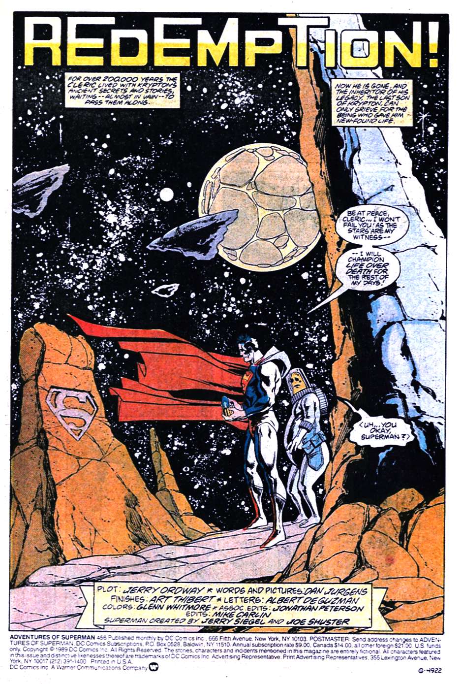 Read online Adventures of Superman (1987) comic -  Issue #456 - 2