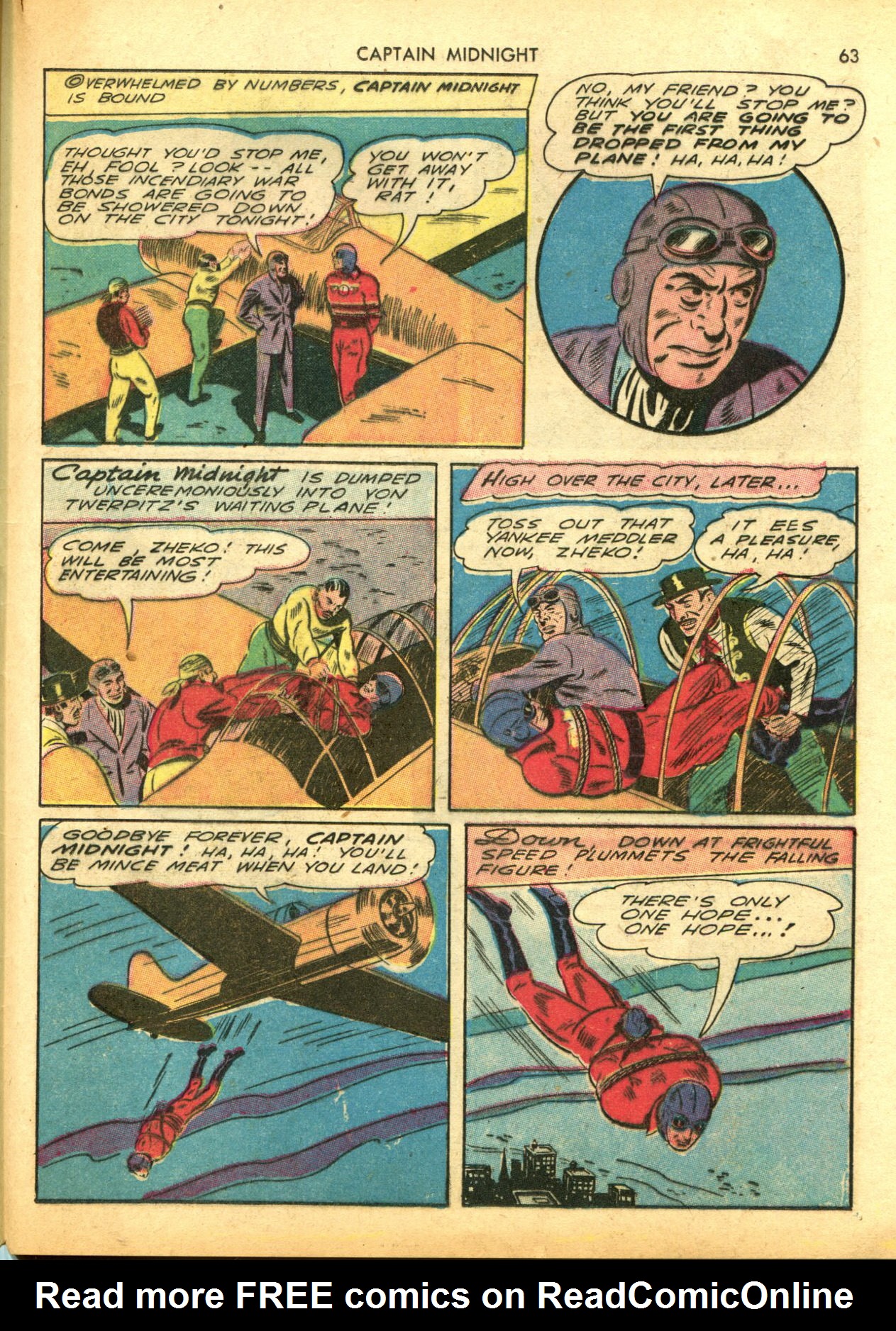 Read online Captain Midnight (1942) comic -  Issue #5 - 63