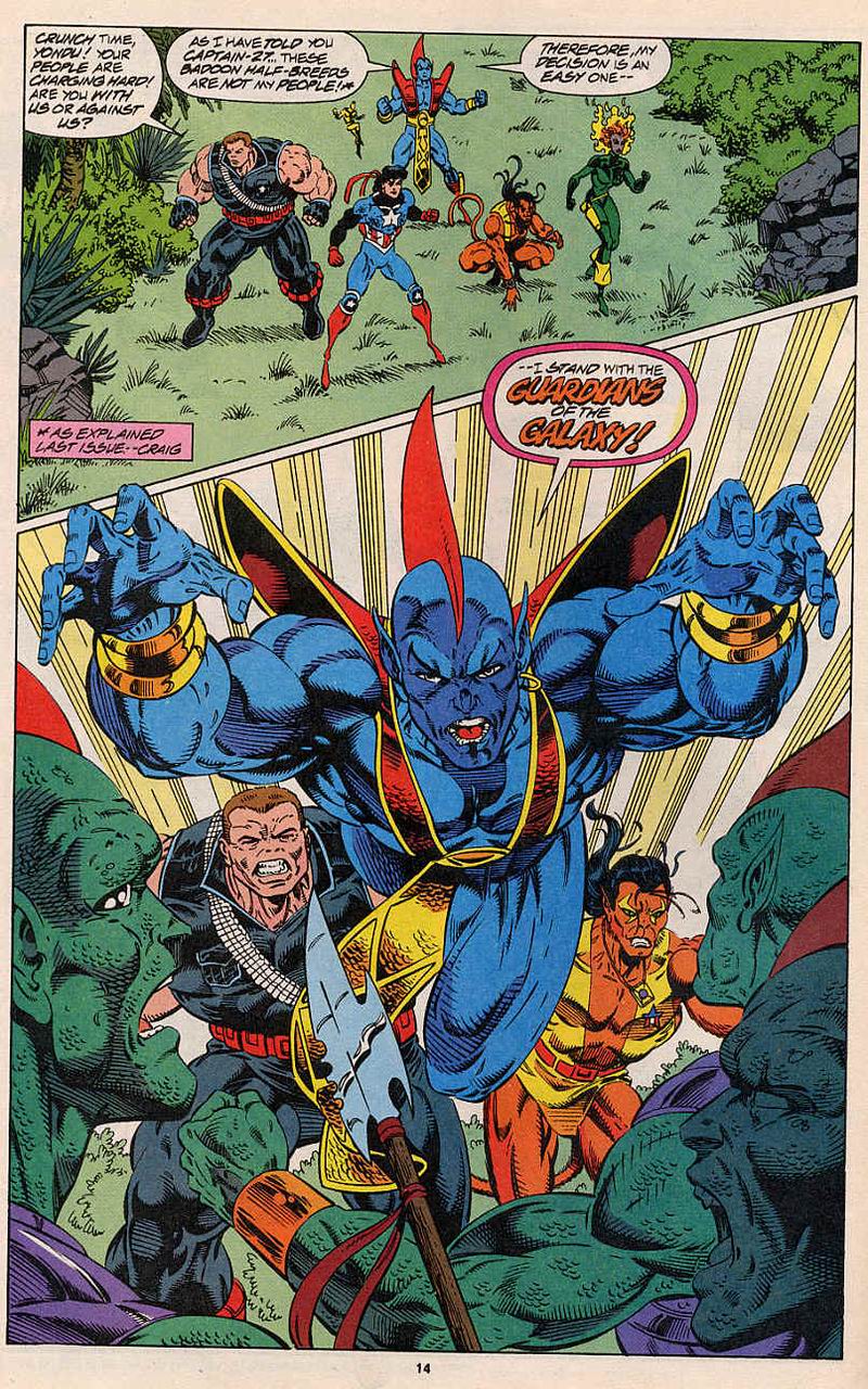 Read online Guardians of the Galaxy (1990) comic -  Issue #45 - 12