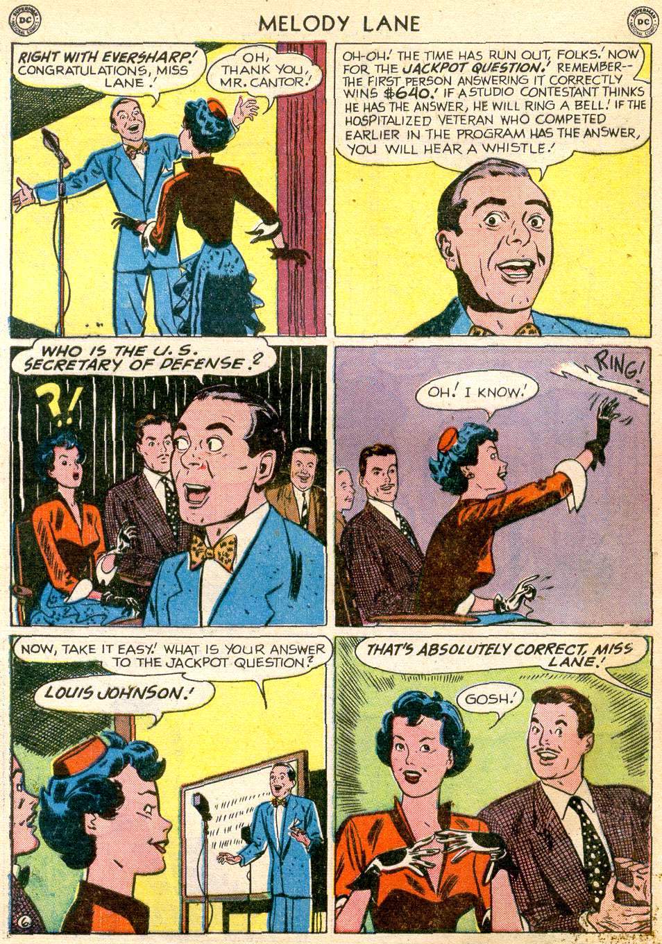 Read online Miss Melody Lane of Broadway comic -  Issue #3 - 46