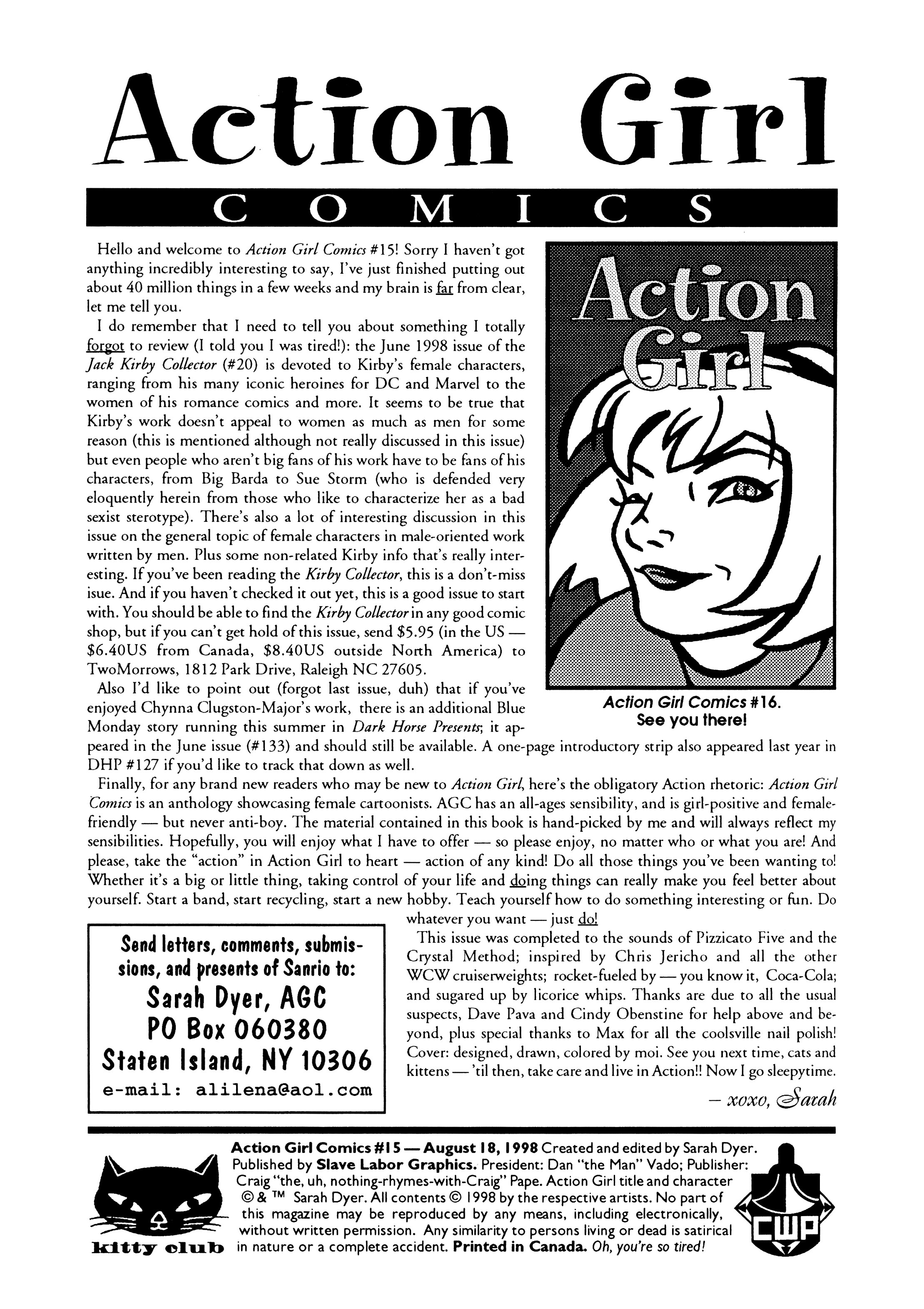 Read online Action Girl Comics comic -  Issue #15 - 2