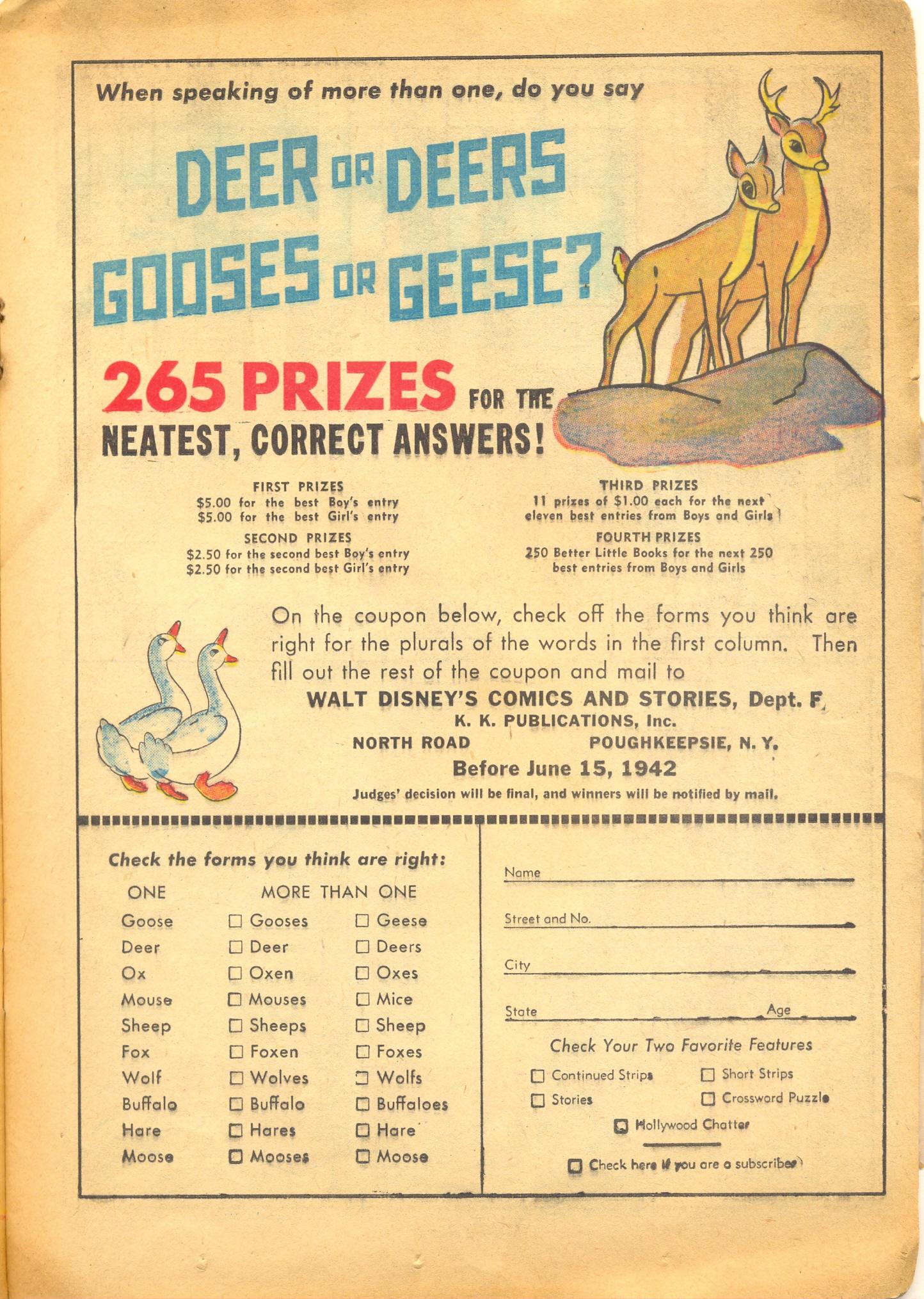 Read online Walt Disney's Comics and Stories comic -  Issue #21 - 31