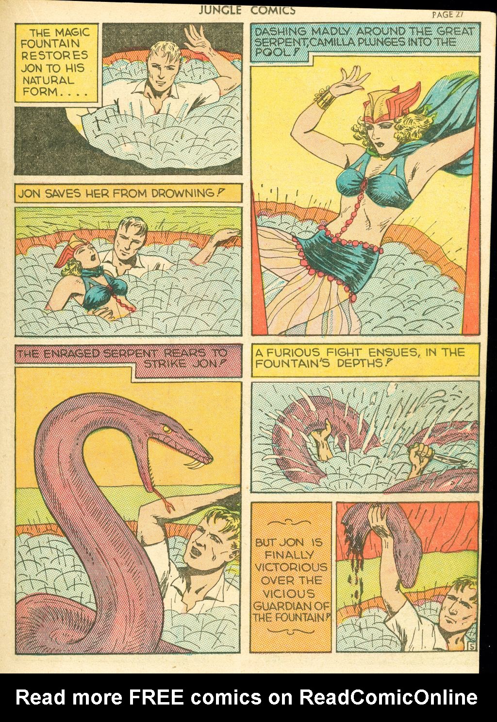 Read online Jungle Comics comic -  Issue #4 - 29