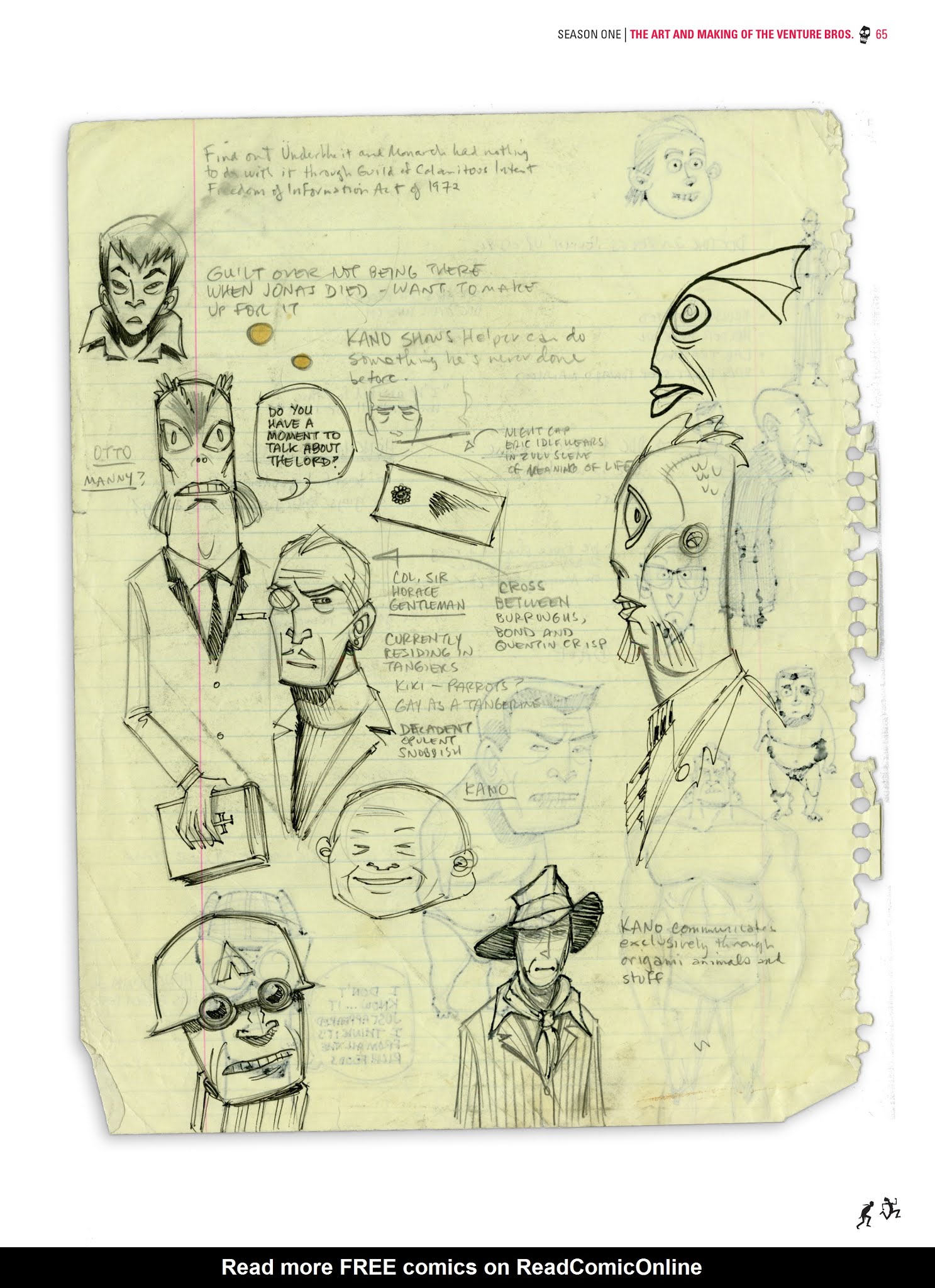 Read online Go Team Venture!: The Art and Making of The Venture Bros. comic -  Issue # TPB (Part 1) - 65