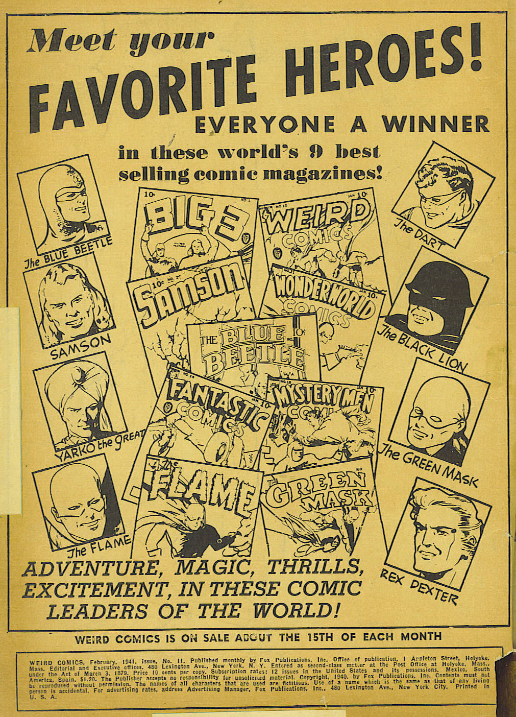 Read online Weird Comics comic -  Issue #11 - 2