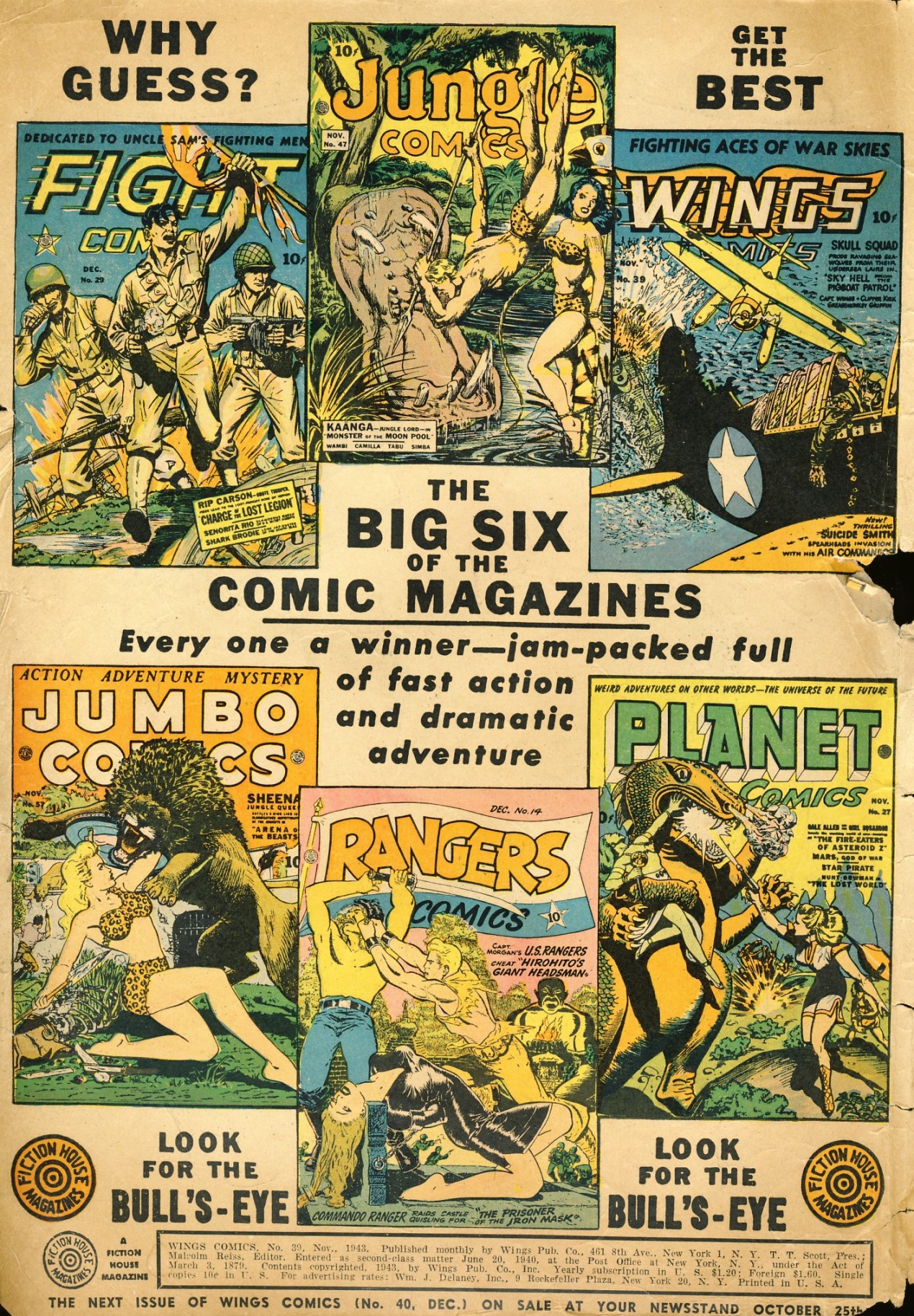 Read online Wings Comics comic -  Issue #39 - 2