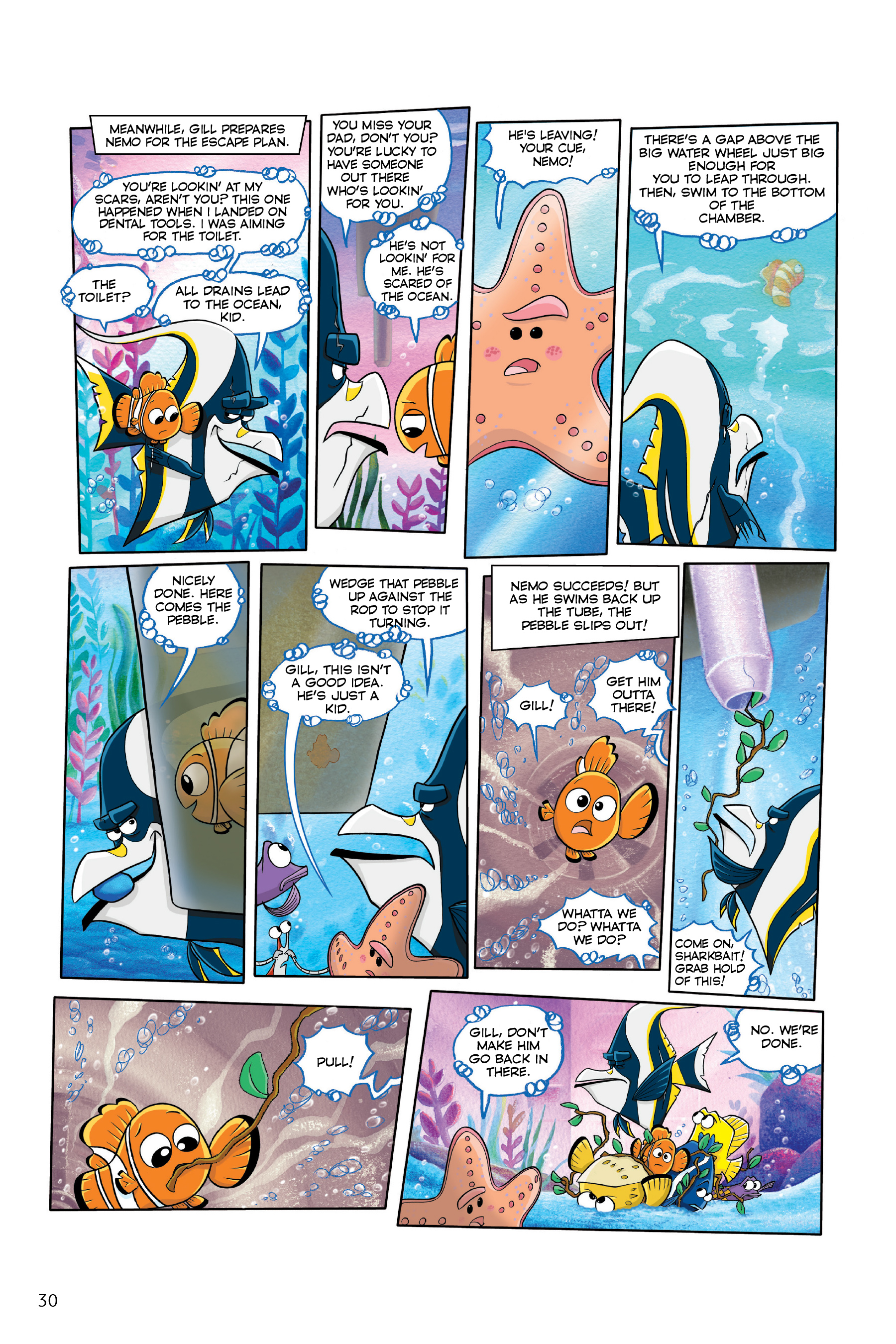 Read online Disney/PIXAR Finding Nemo and Finding Dory: The Story of the Movies in Comics comic -  Issue # TPB - 30