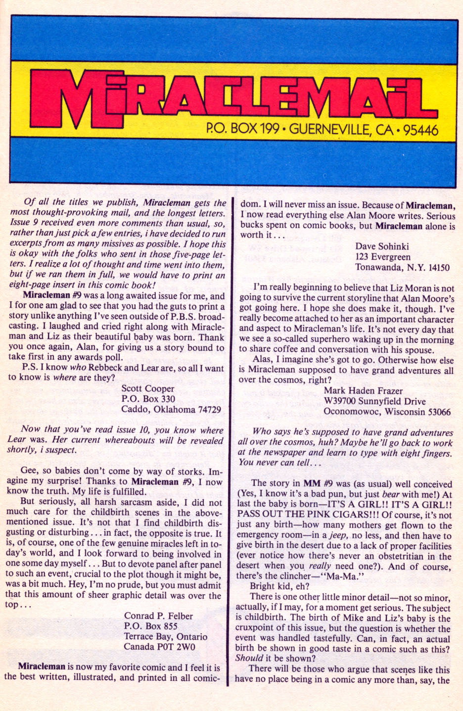Read online Miracleman (1985) comic -  Issue #10 - 18