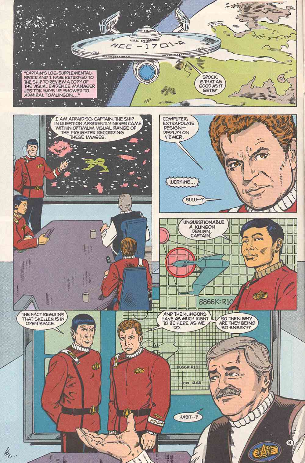 Read online Star Trek (1989) comic -  Issue #22 - 8