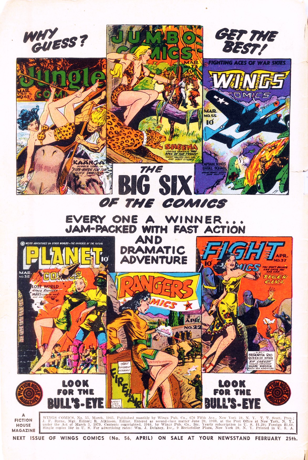 Read online Wings Comics comic -  Issue #55 - 2