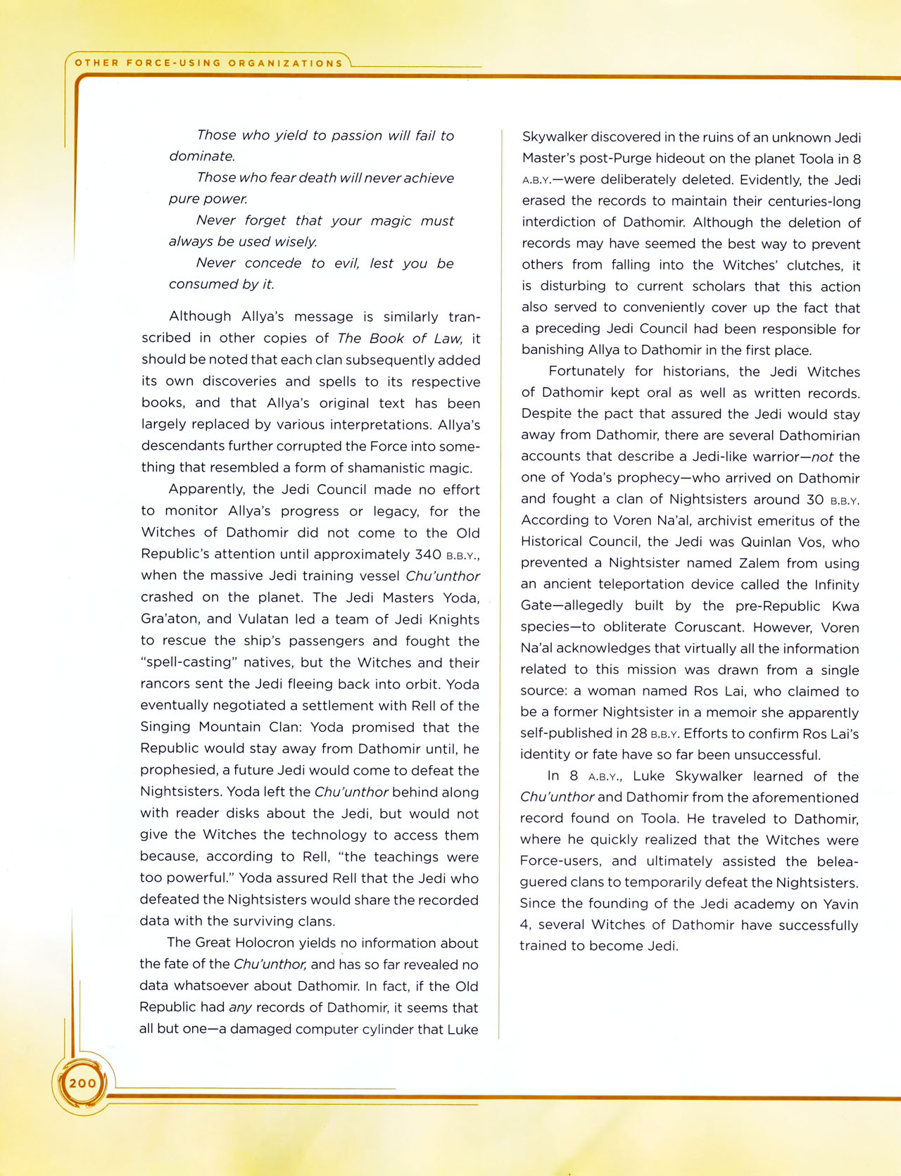 Read online Star Wars: Jedi vs. Sith - The Essential Guide To The Force comic -  Issue # TPB (Part 3) - 23