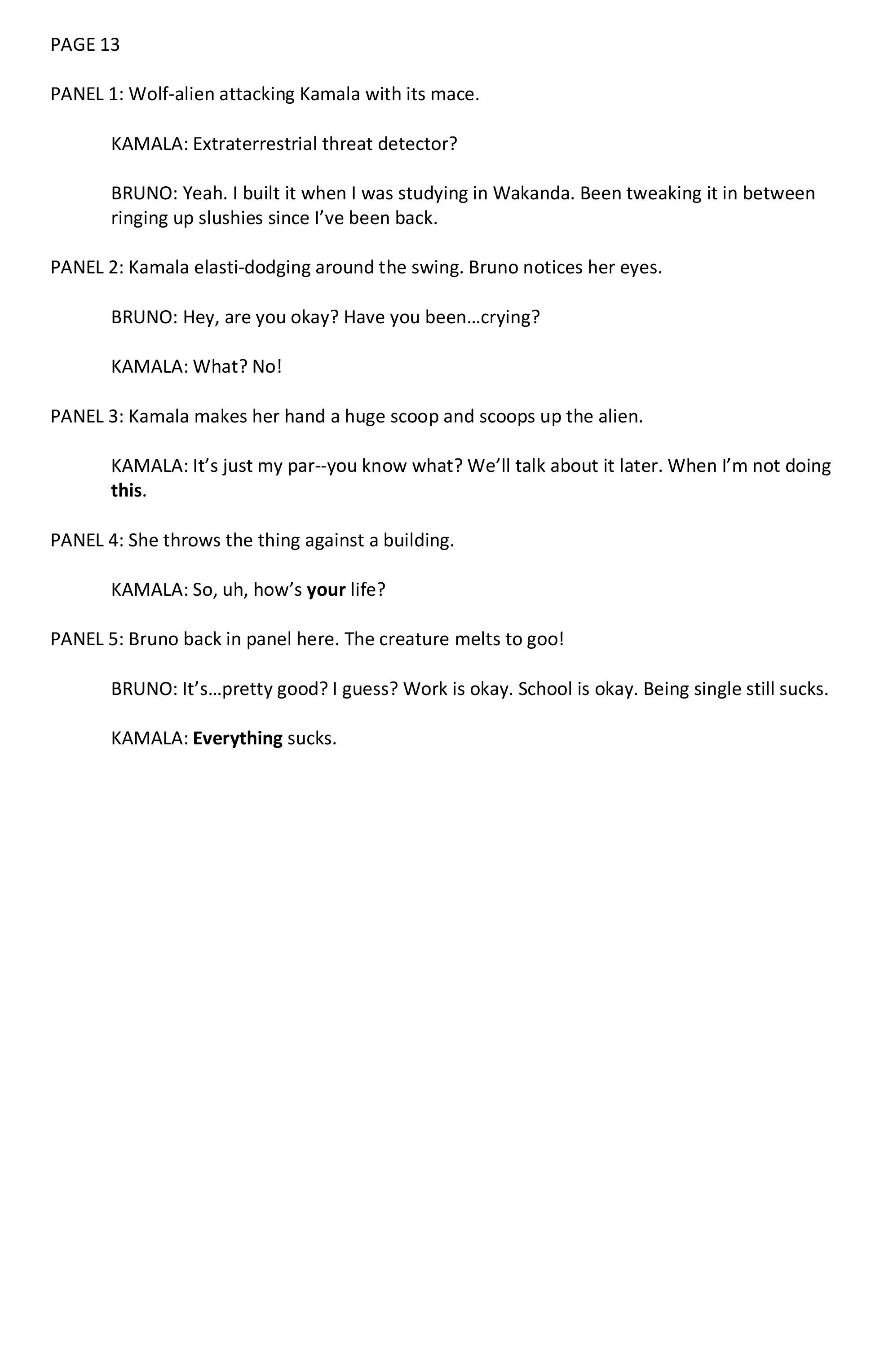 Read online Magnificent Ms. Marvel comic -  Issue # _Director 's Cut - 43