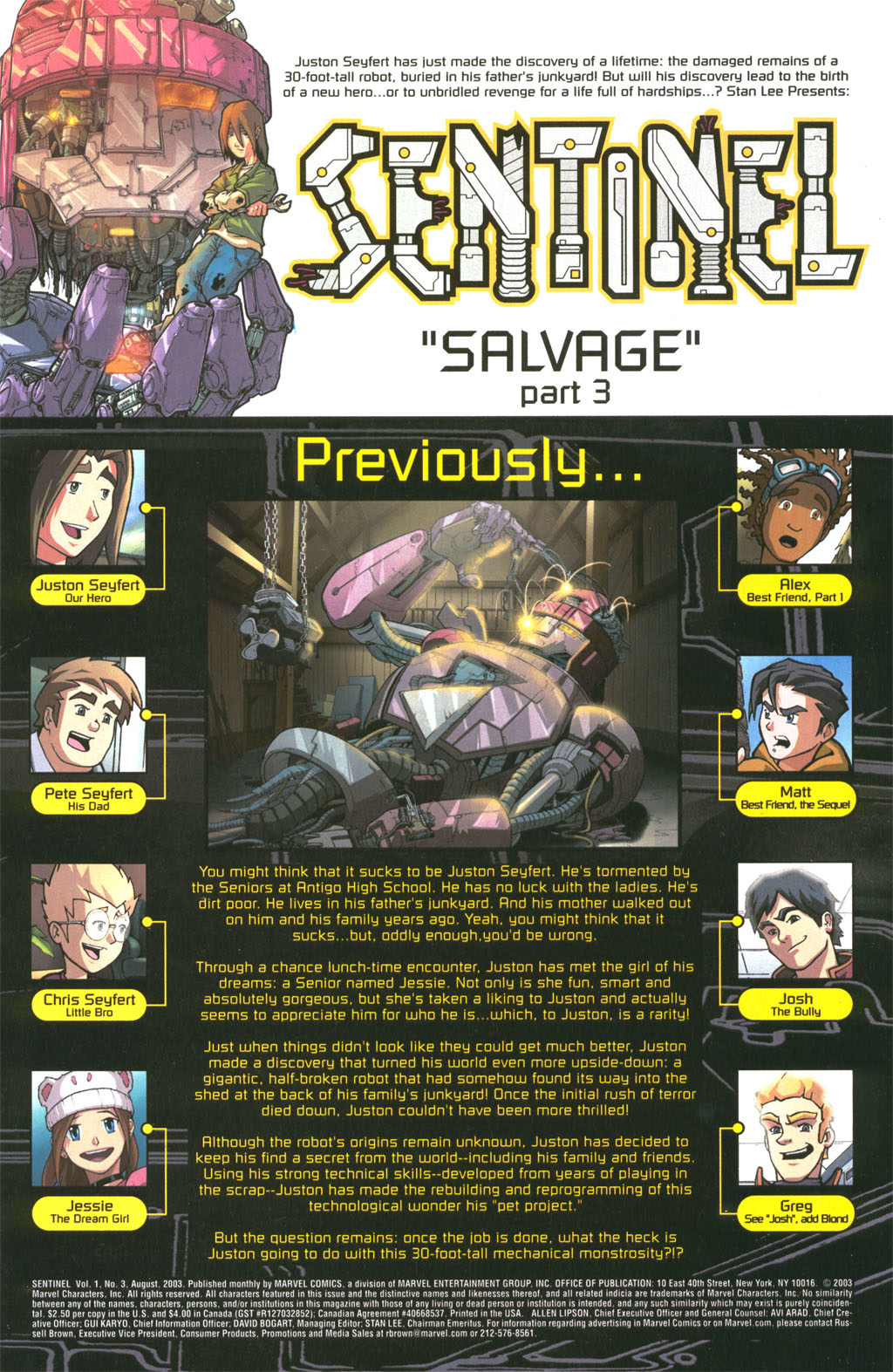 Read online Sentinel comic -  Issue #3 - 2
