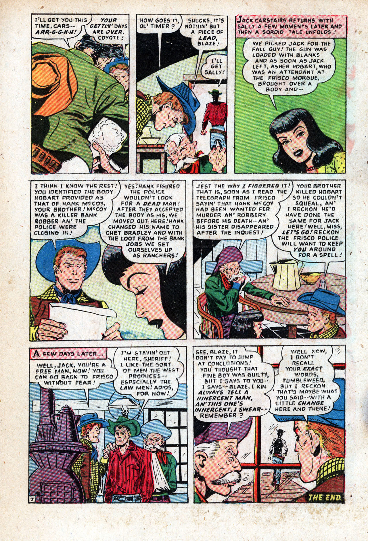 Read online Blaze Carson comic -  Issue #4 - 18