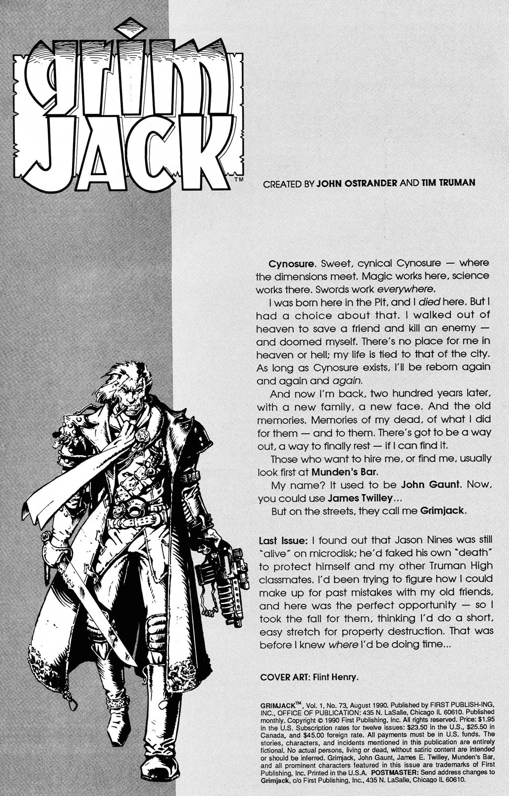 Read online Grimjack comic -  Issue #73 - 2