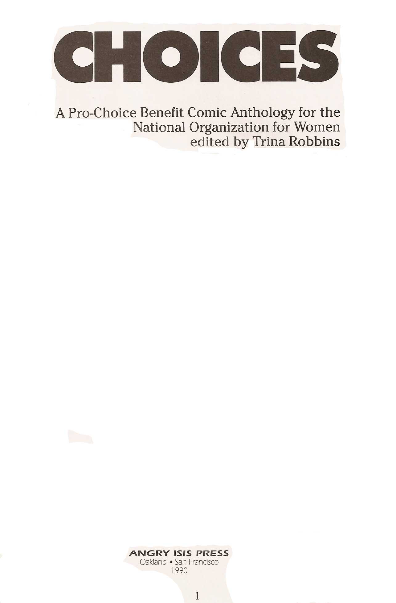 Read online Choices comic -  Issue # Full - 3