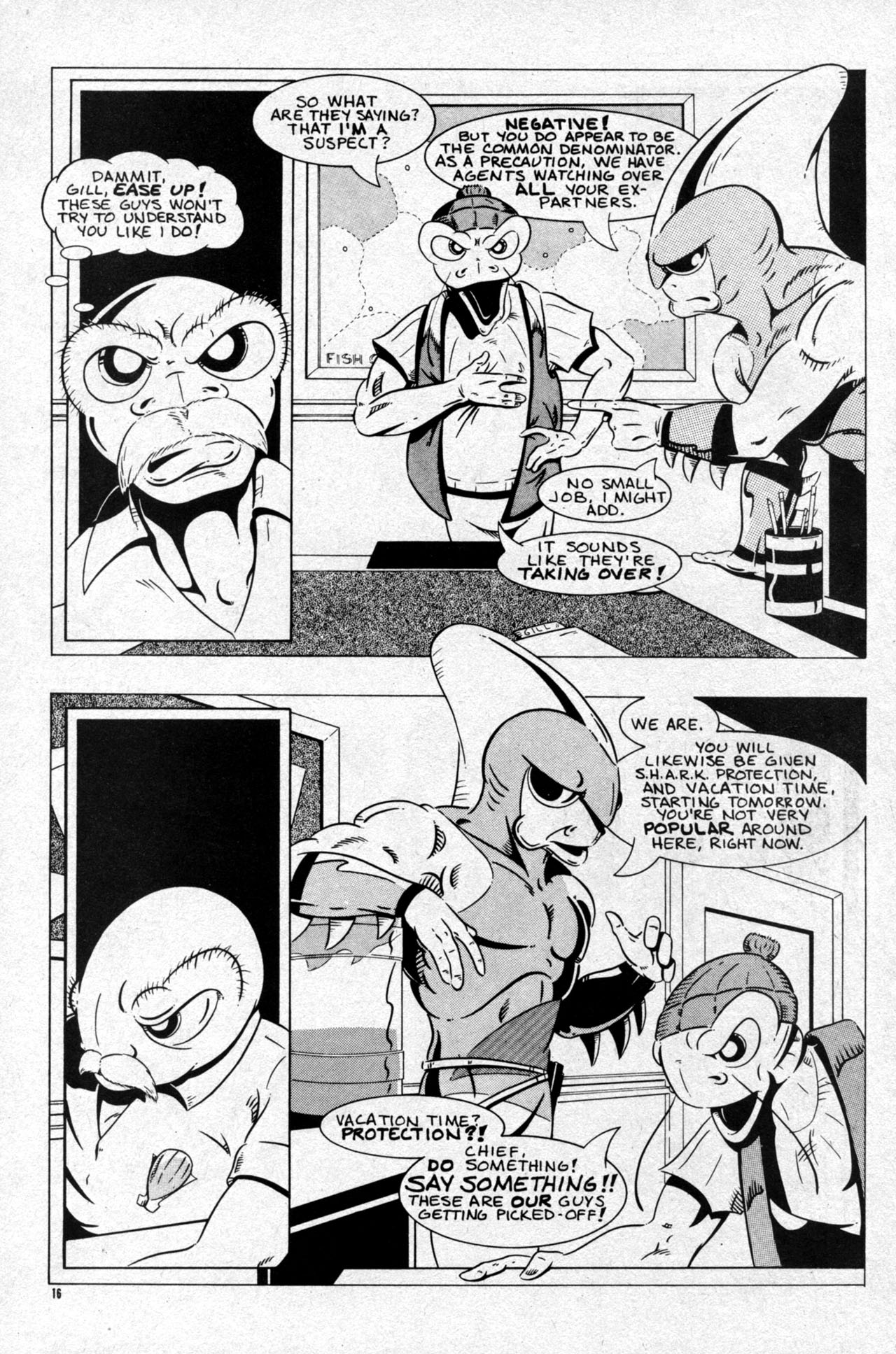 Read online The Fish Police comic -  Issue #7 - 18