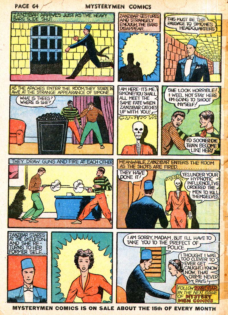 Read online Mystery Men Comics comic -  Issue #4 - 66