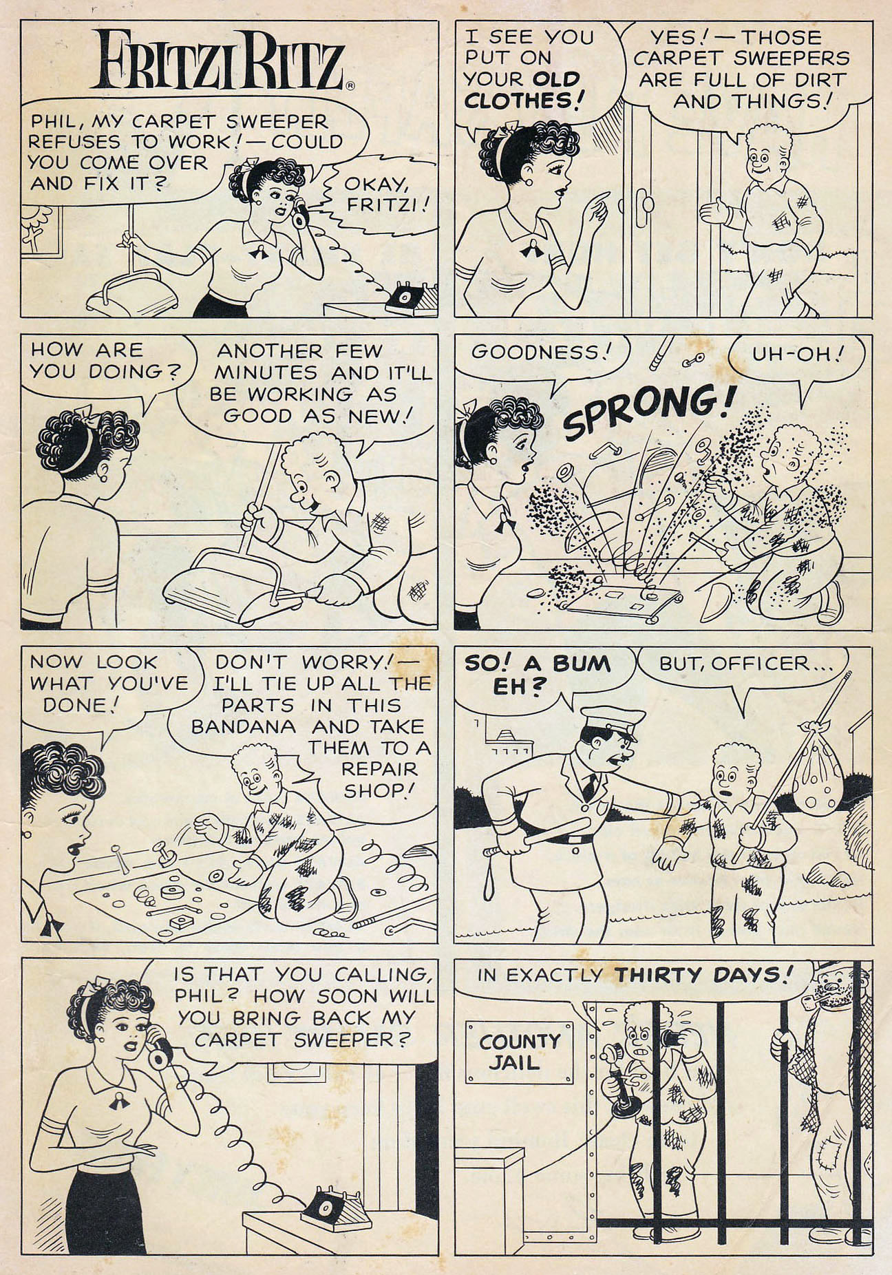 Read online Fritzi Ritz (1953) comic -  Issue #59 - 35