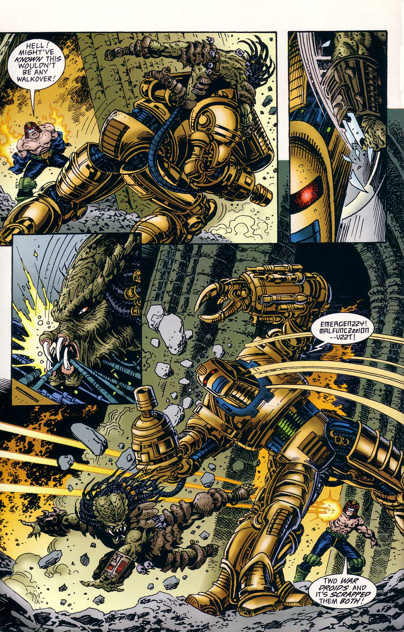 Read online Predator Versus Judge Dredd comic -  Issue #3 - 16