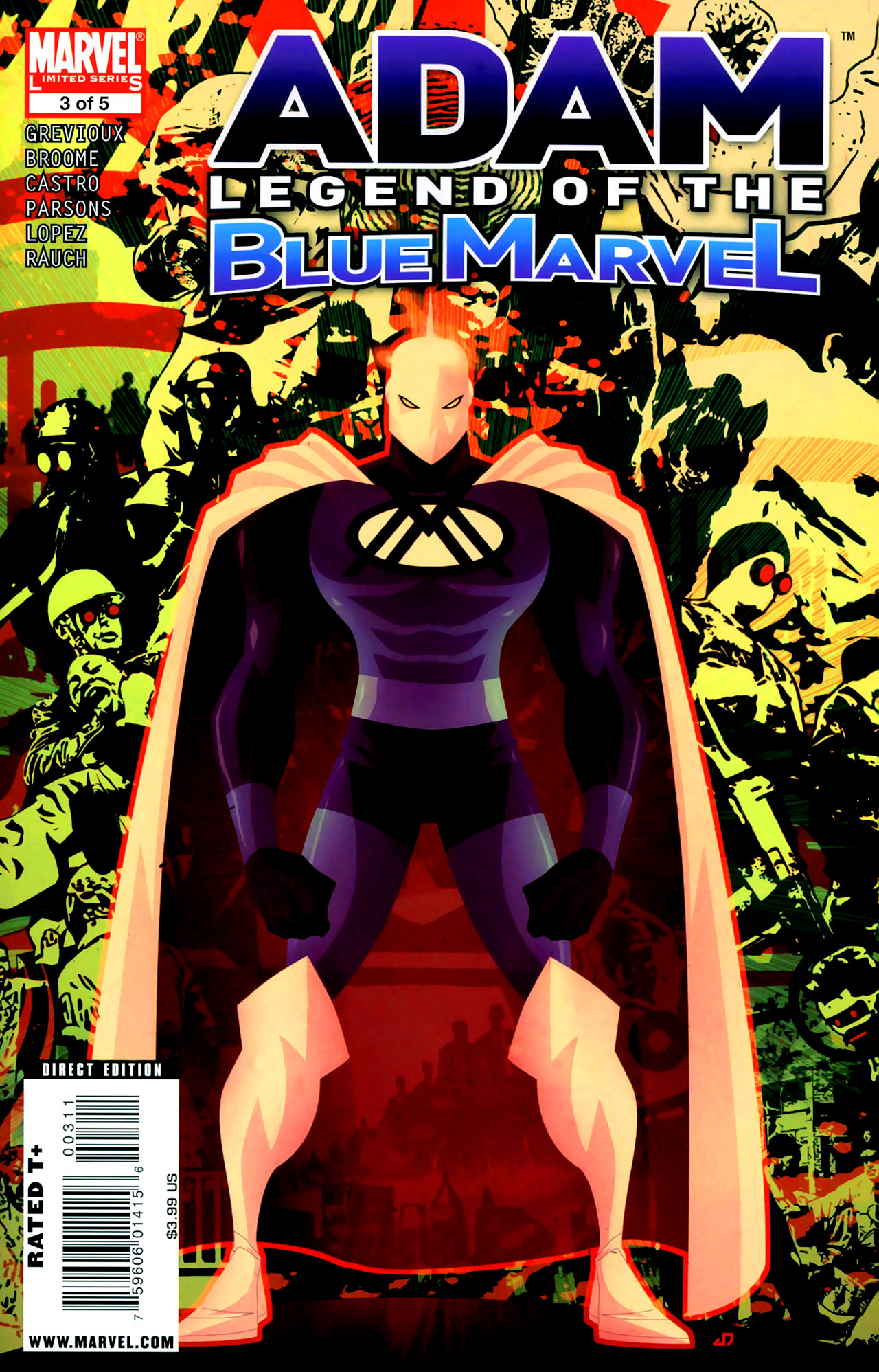Read online Adam: Legend of the Blue Marvel comic -  Issue #3 - 1