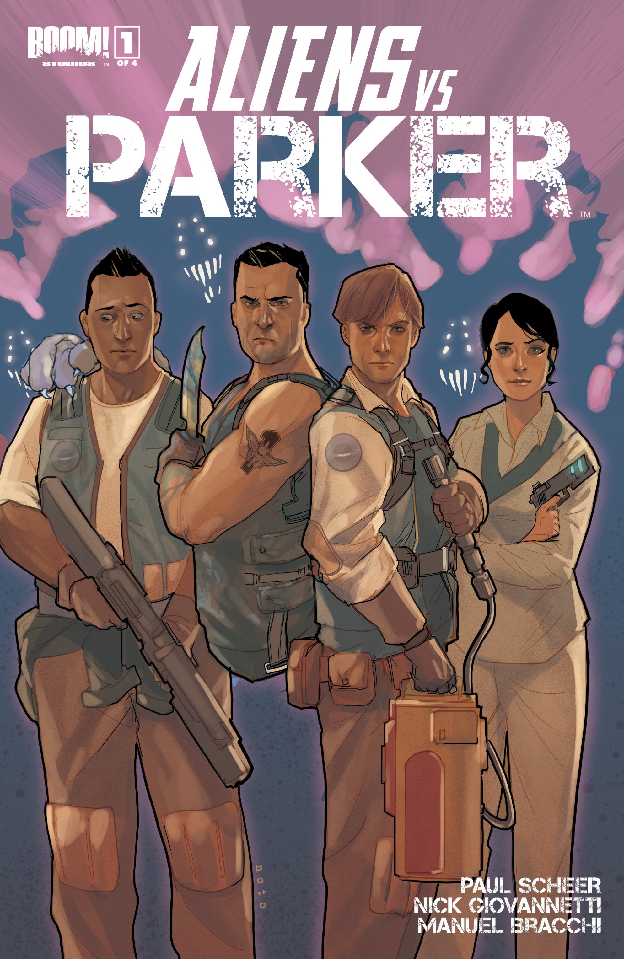 Read online Aliens vs. Parker comic -  Issue #1 - 1