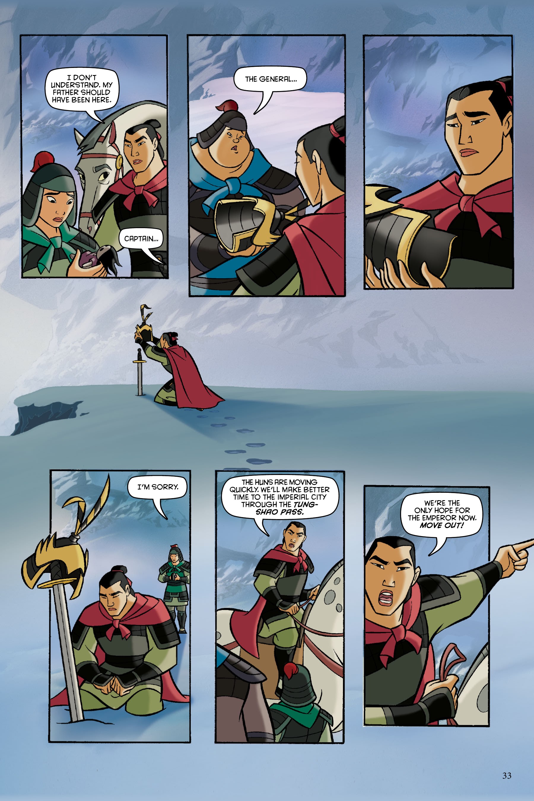 Read online Disney Mulan: The Story of the Movie in Comics comic -  Issue # TPB - 33