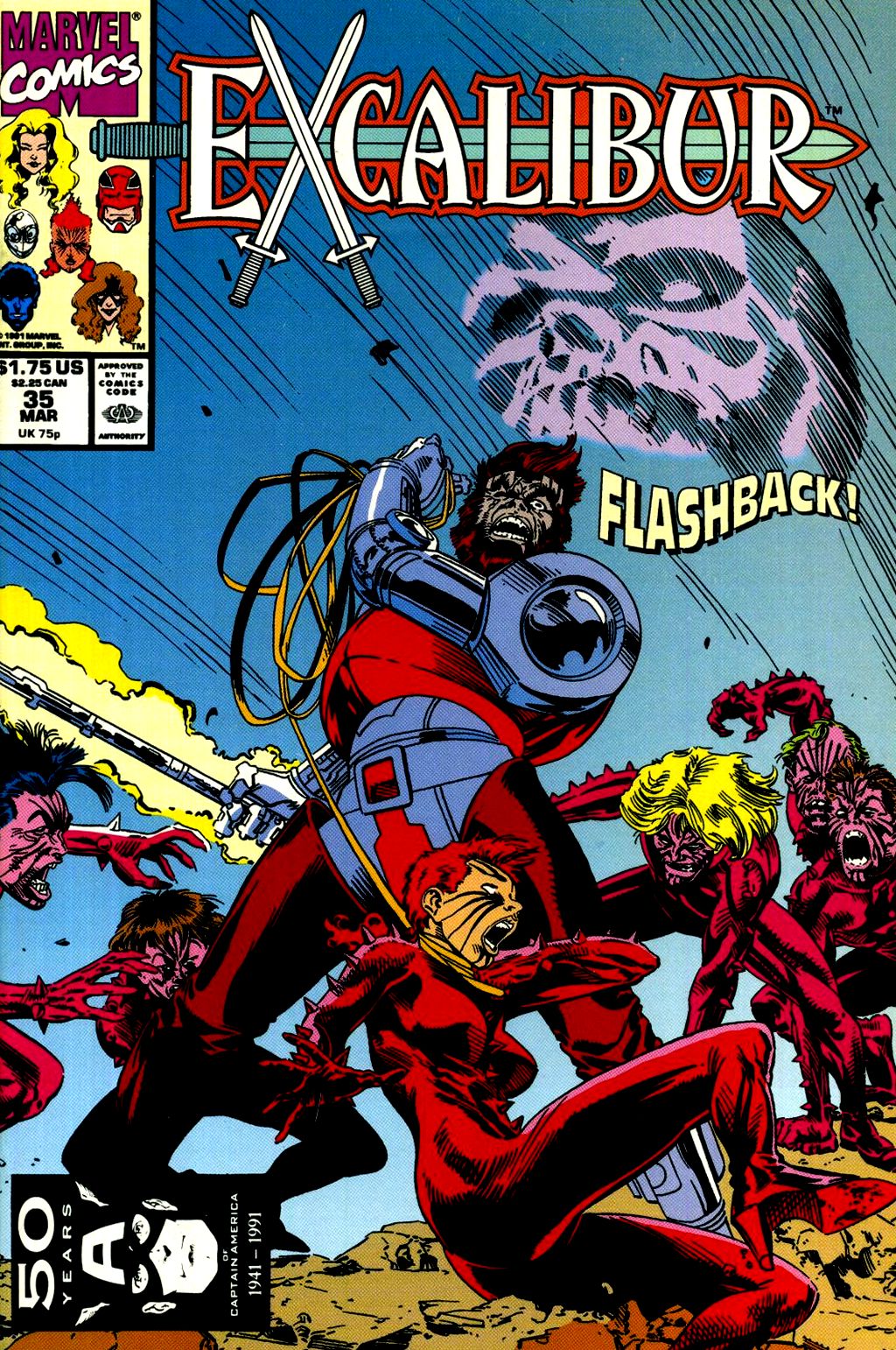 Read online Excalibur (1988) comic -  Issue #35 - 1