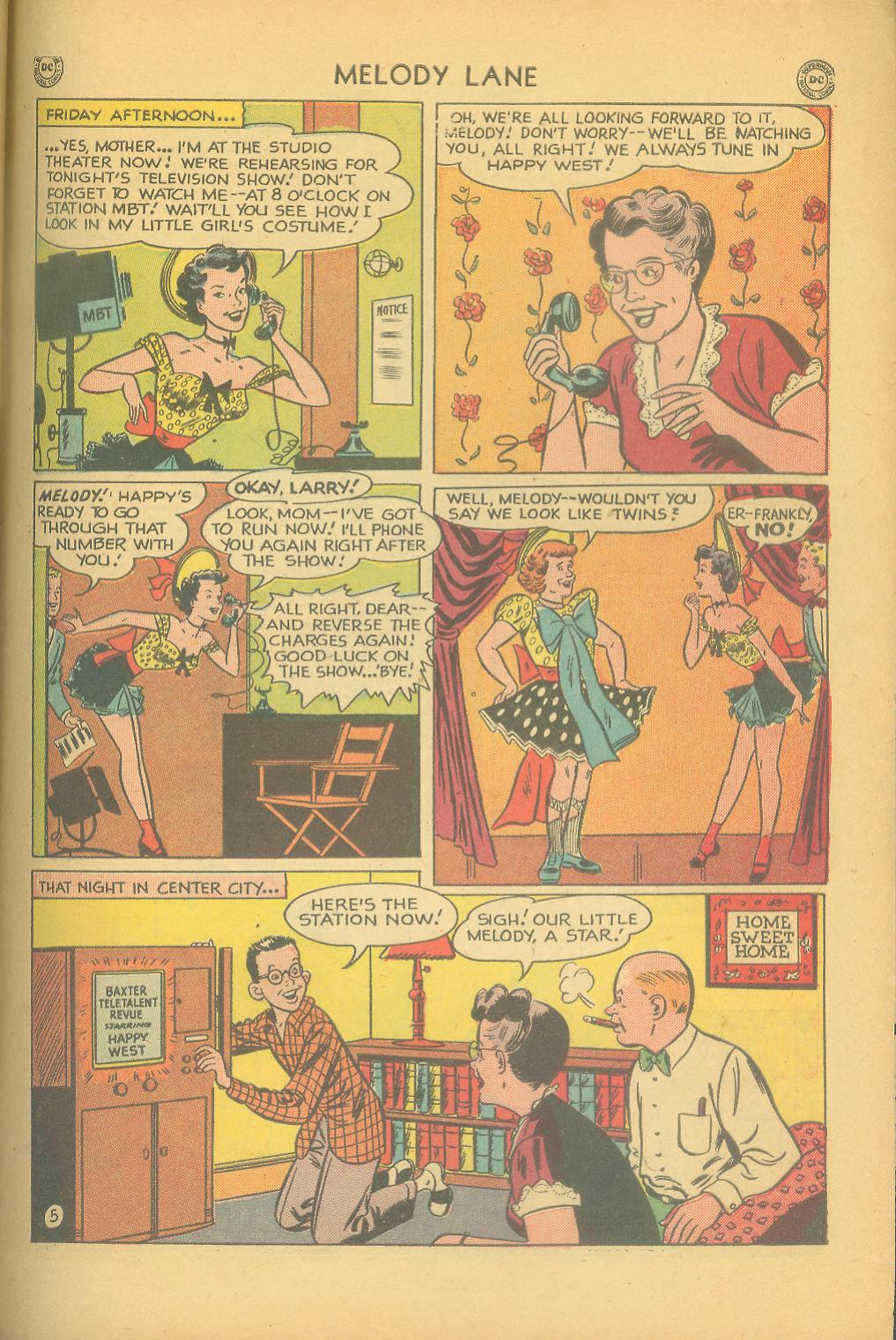Read online Miss Melody Lane of Broadway comic -  Issue #1 - 45