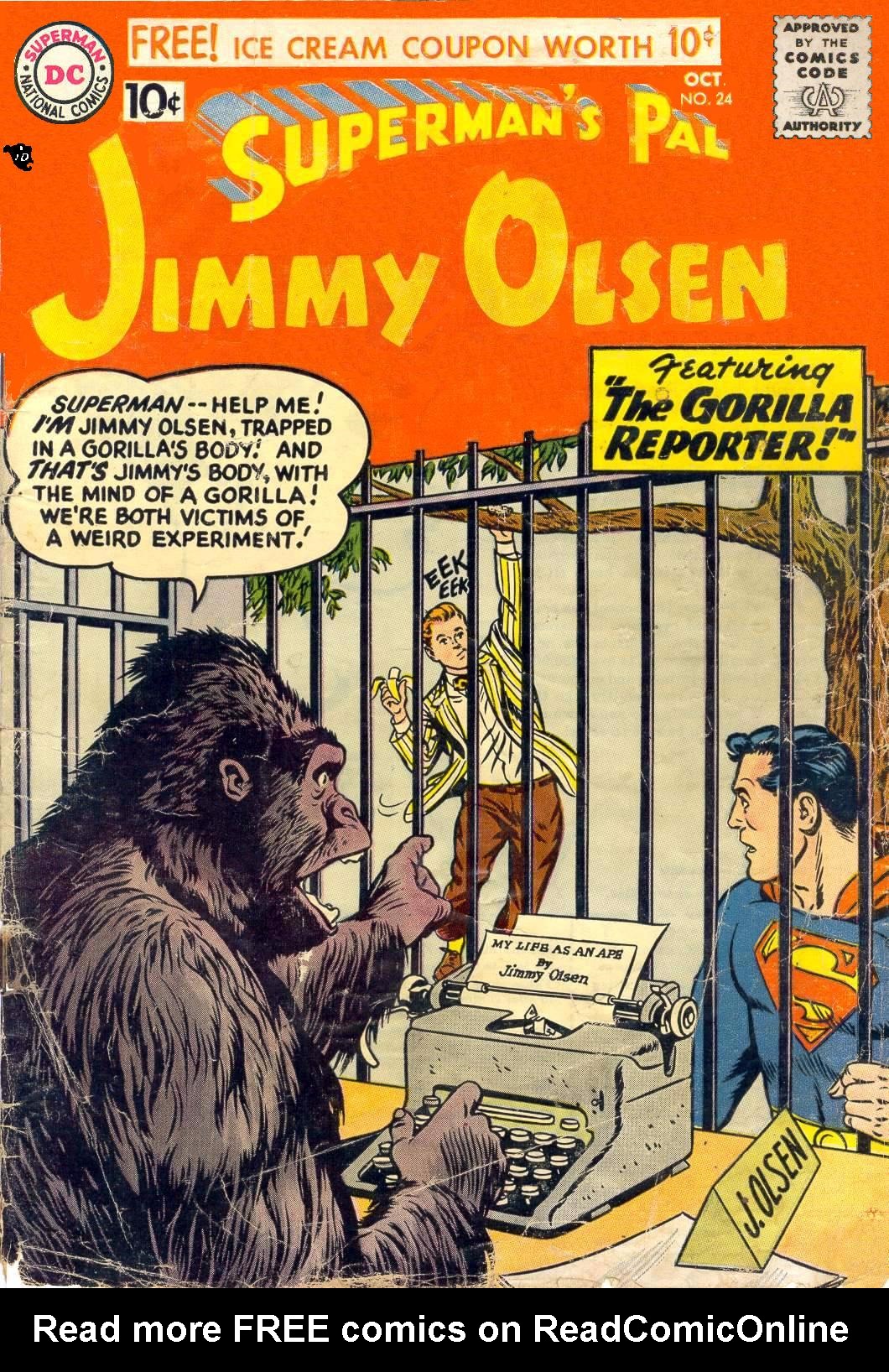 Read online Superman's Pal Jimmy Olsen comic -  Issue #24 - 1