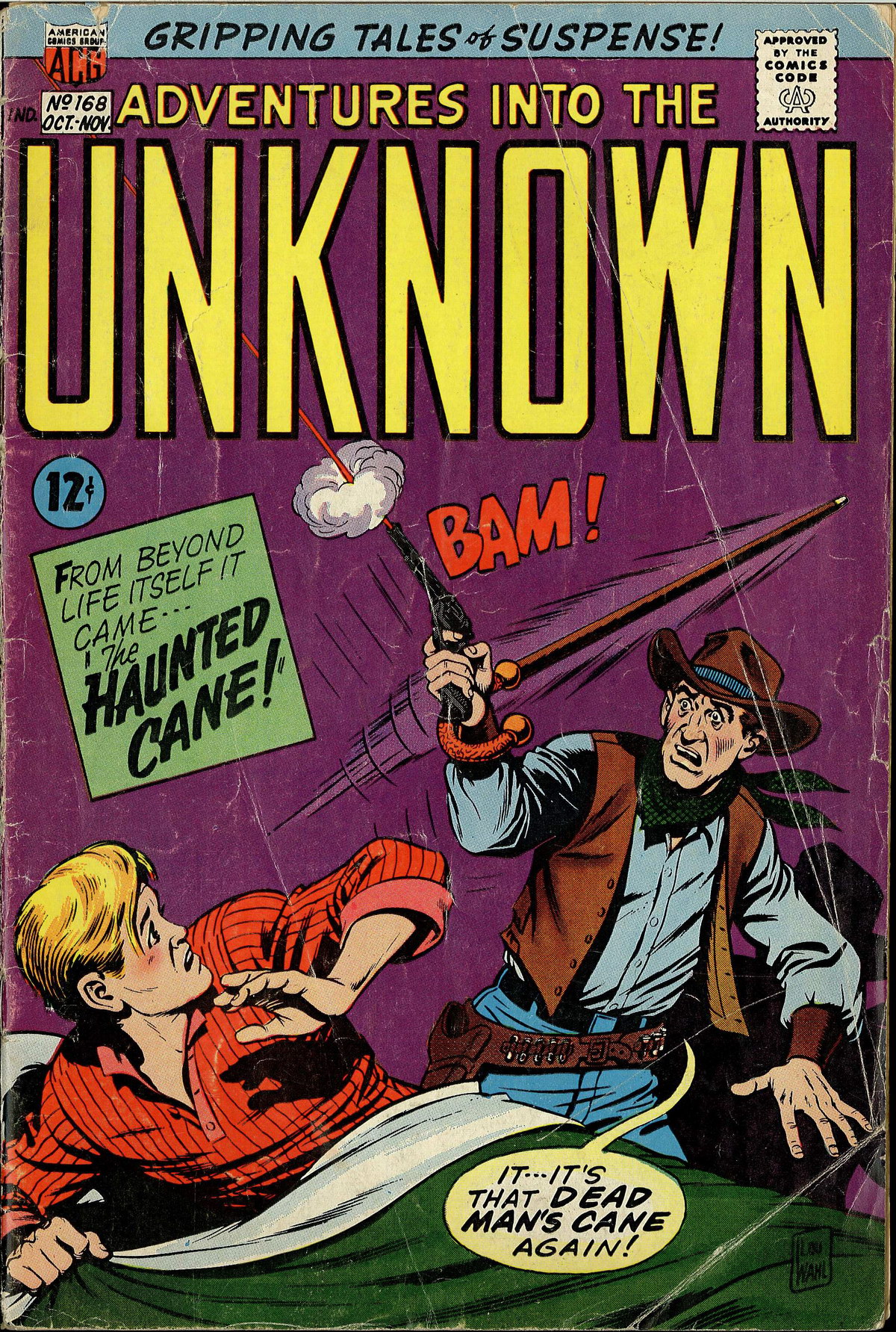 Read online Adventures Into The Unknown comic -  Issue #168 - 1