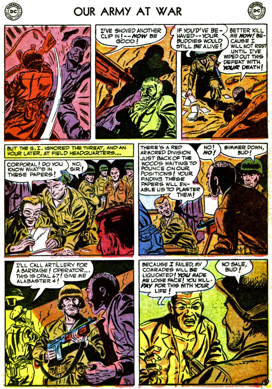 Read online Our Army at War (1952) comic -  Issue #6 - 21
