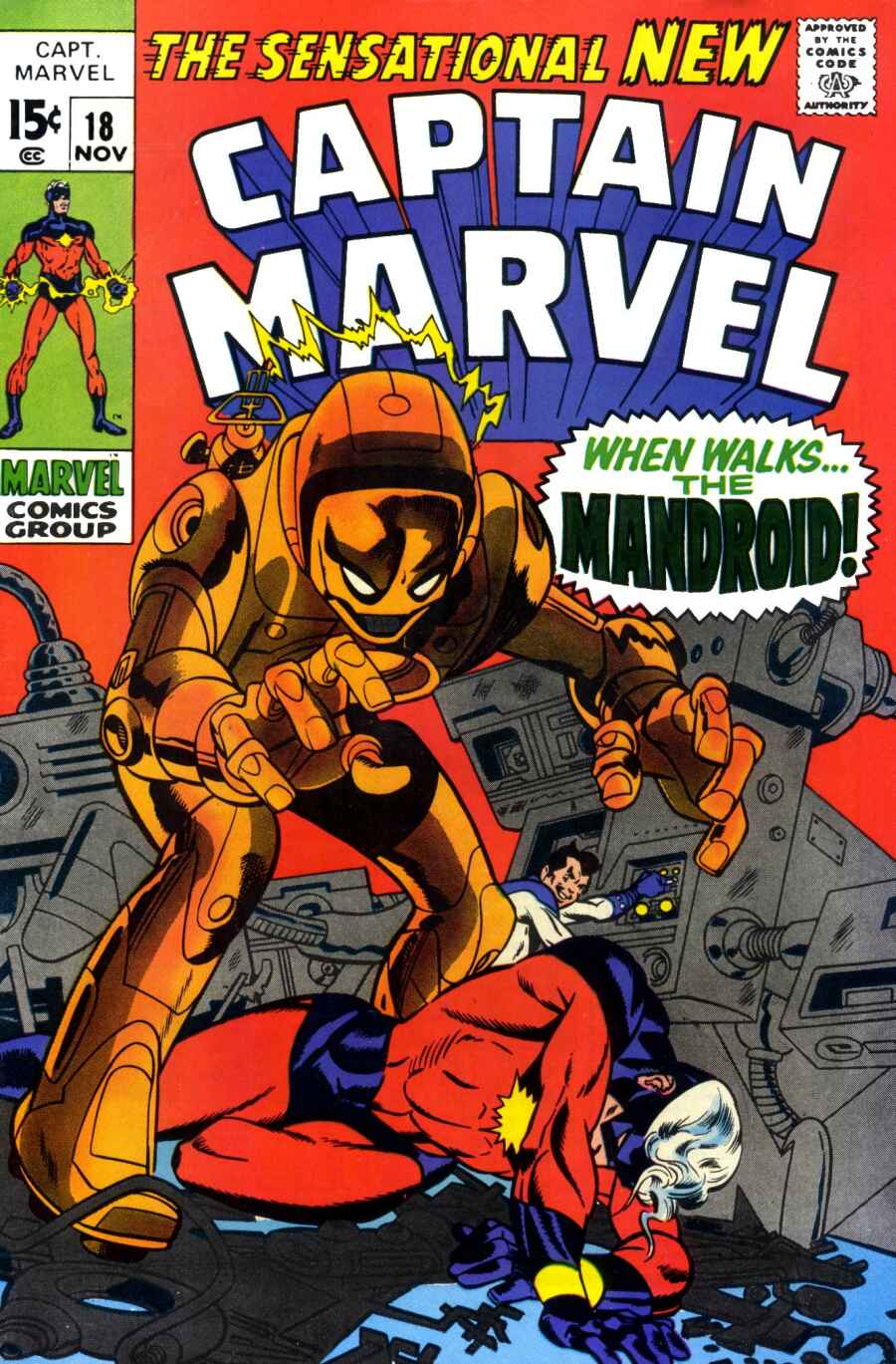 Read online Captain Marvel (1968) comic -  Issue #18 - 1