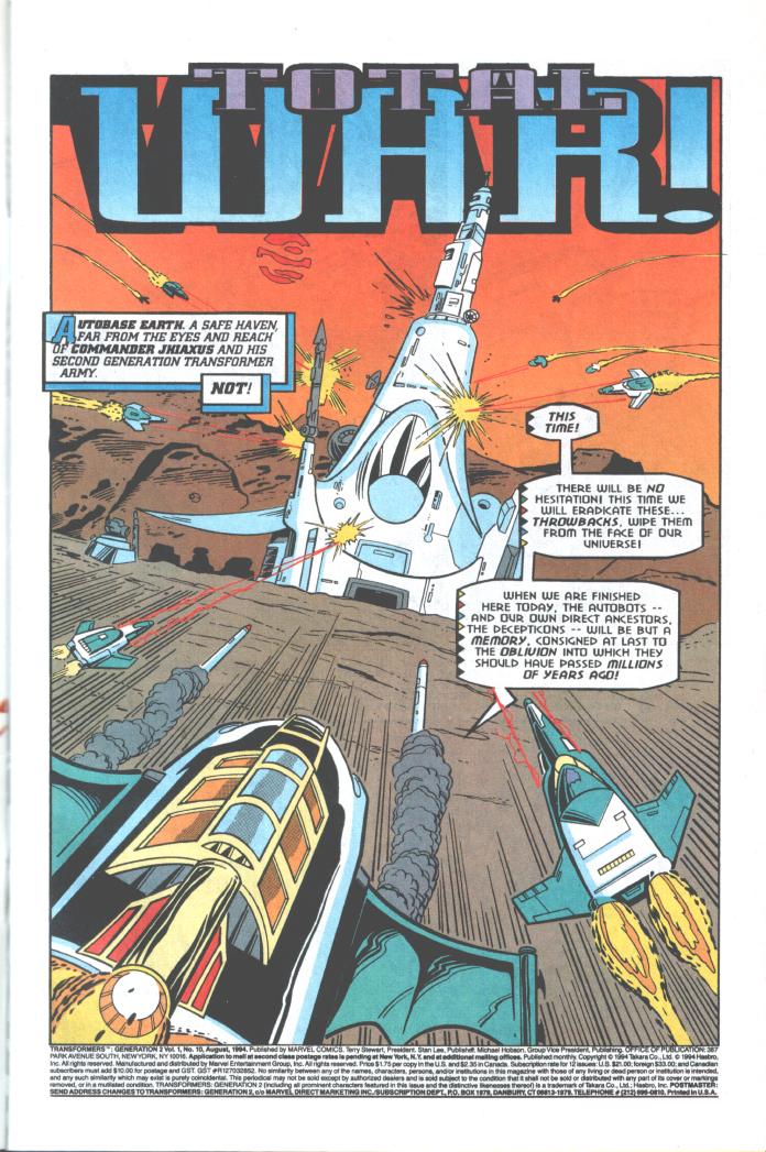 Read online Transformers: Generation 2 comic -  Issue #10 - 2